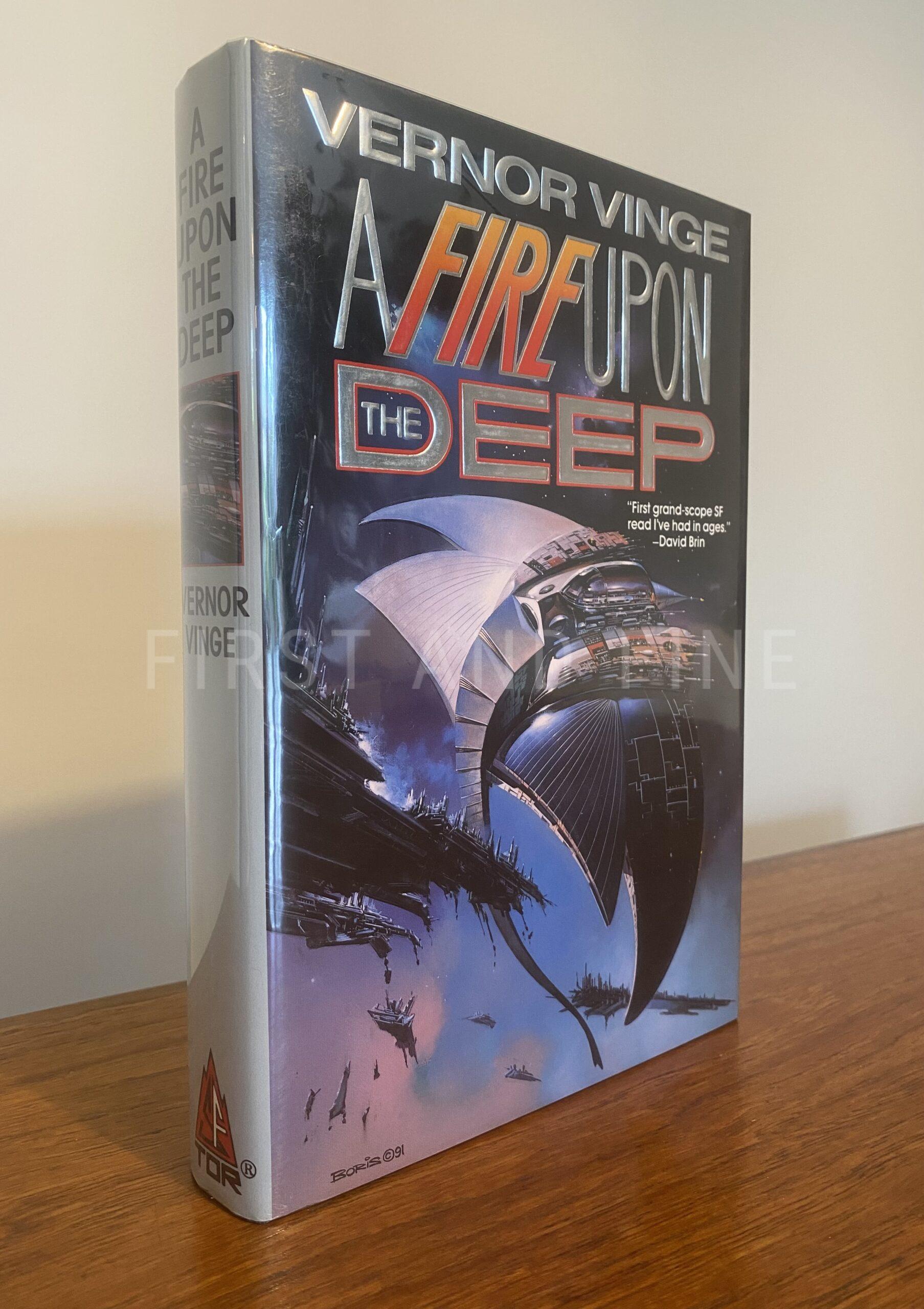 Vinge, Vernor (1992) 'A Fire Upon the Deep', US signed first edition