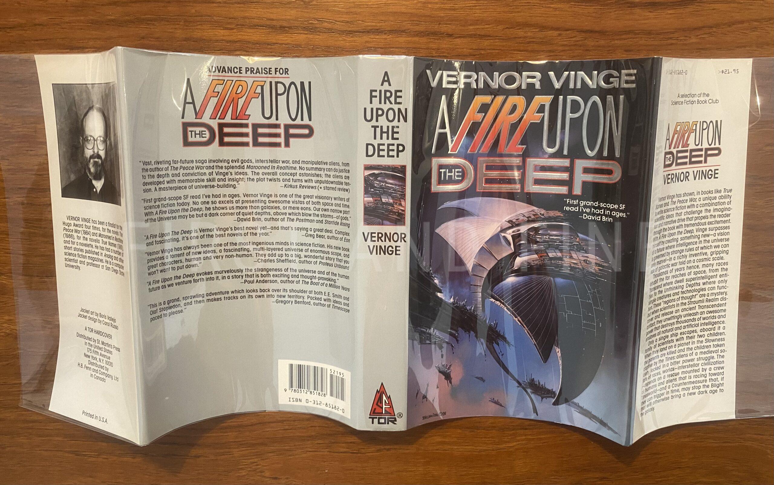Vinge, Vernor (1992) 'A Fire Upon the Deep', US signed first edition - Image 8
