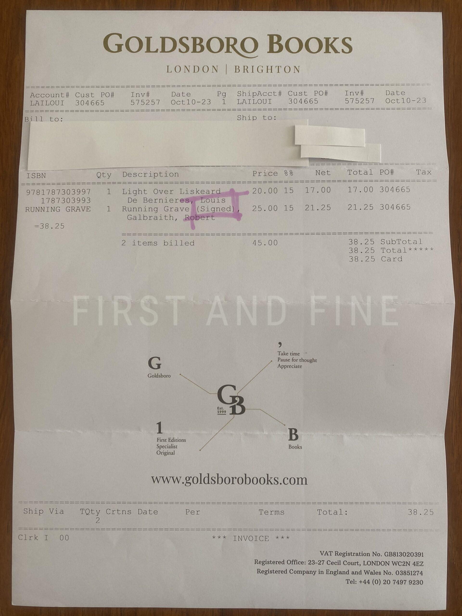 Galbraith, Robert; aka Rowling, J.K. (2023) 'The Running Grave' - Cormoran Strike 7, UK signed first edition - Image 4