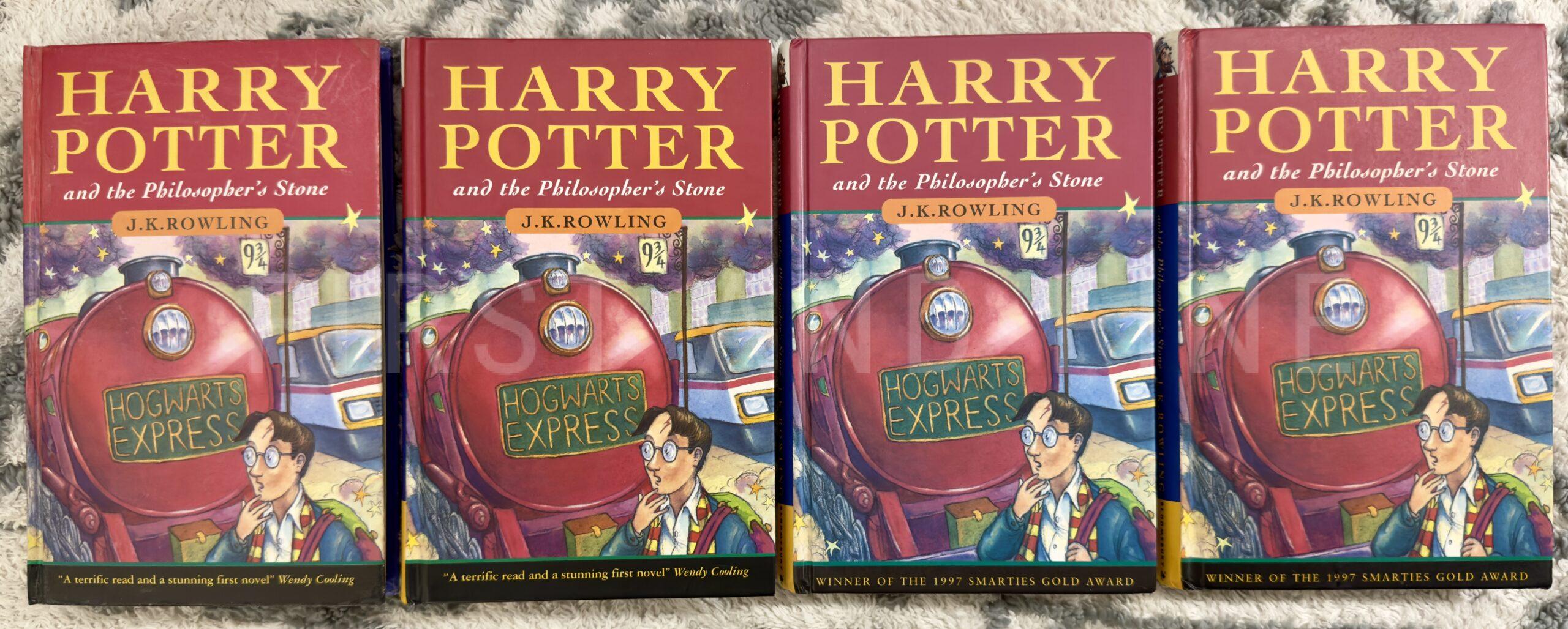 Rowling, J.K. (1997) 'Harry Potter and the Philosopher's Stone', UK first edition set of the first four impressions