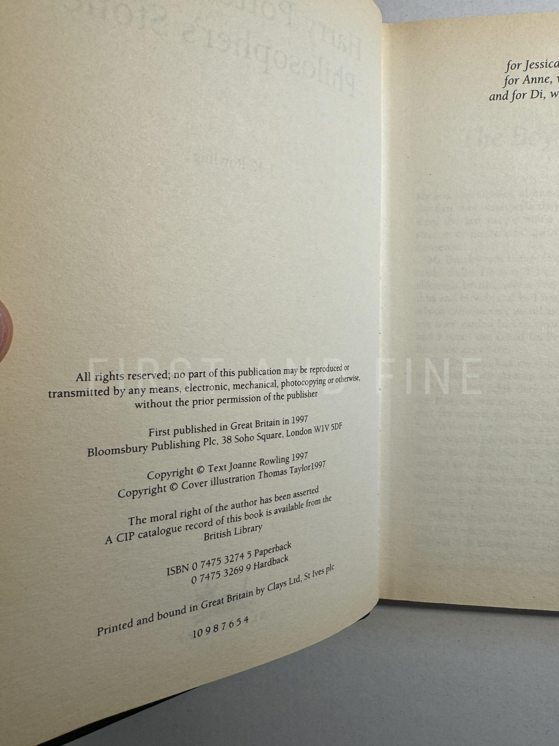 Rowling, J.K. (1997) 'Harry Potter and the Philosopher's Stone', UK first edition set of the first four impressions - Image 28