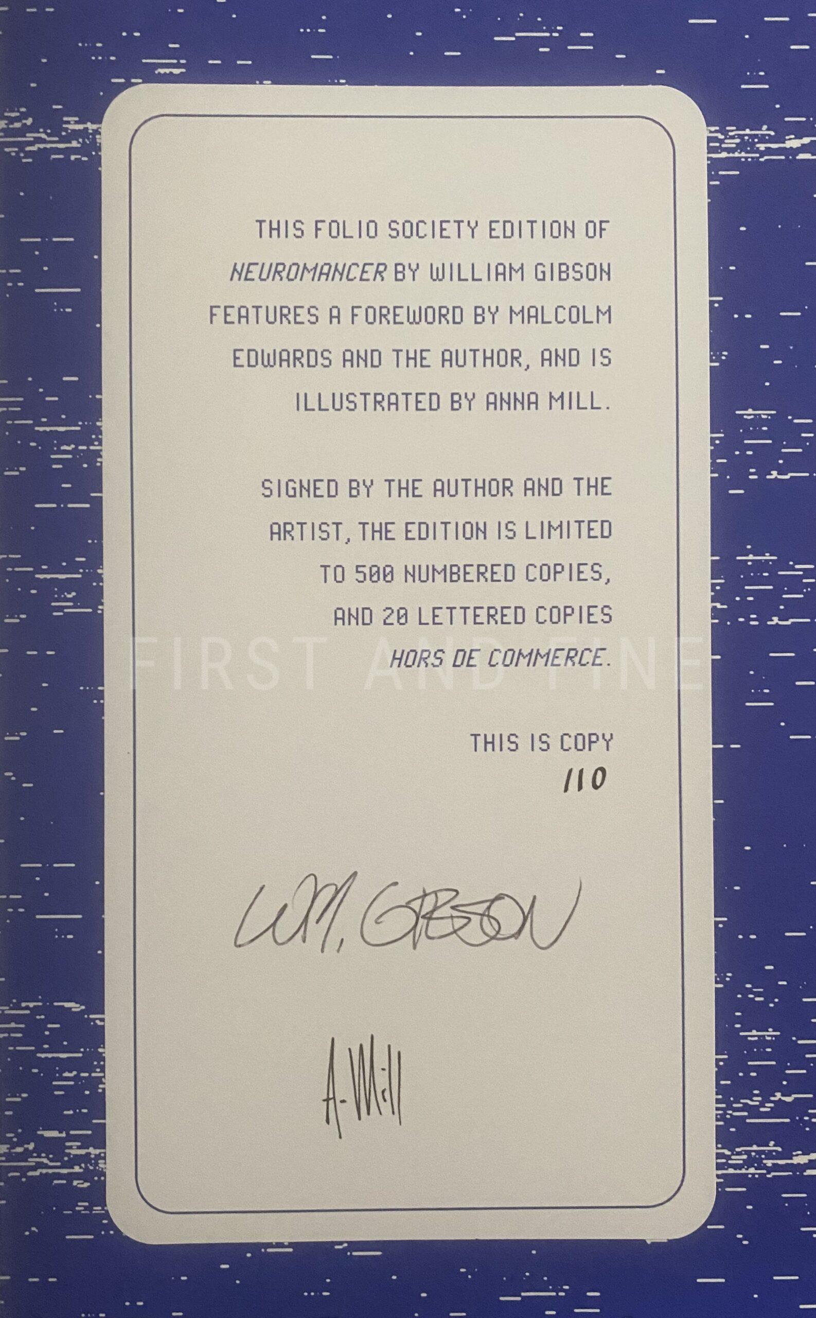 Gibson, William (2024) 'Neuromancer', UK signed limited anniversary edition - Image 2