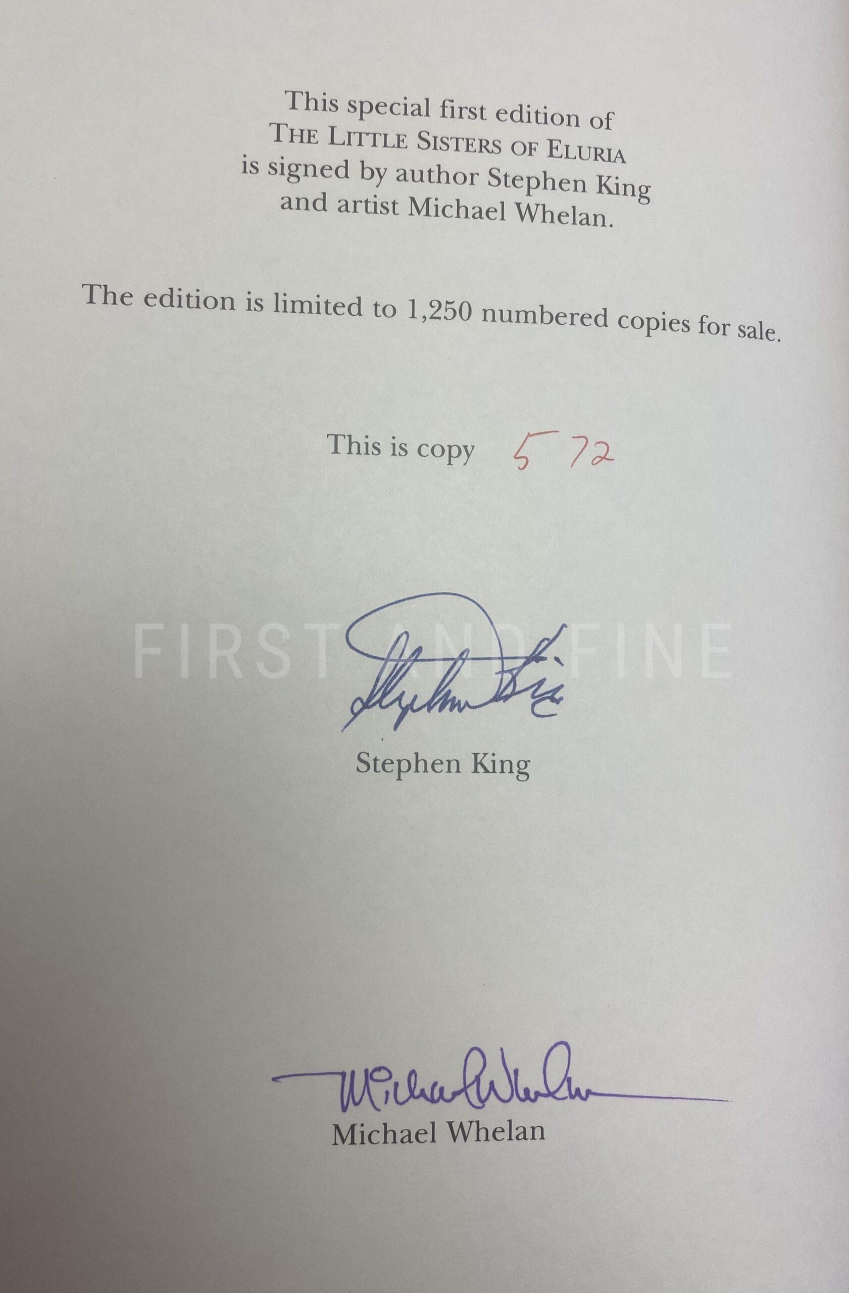 King, Stephen (2009) 'The Little Sisters of Eluria', US signed limited edition - Image 2