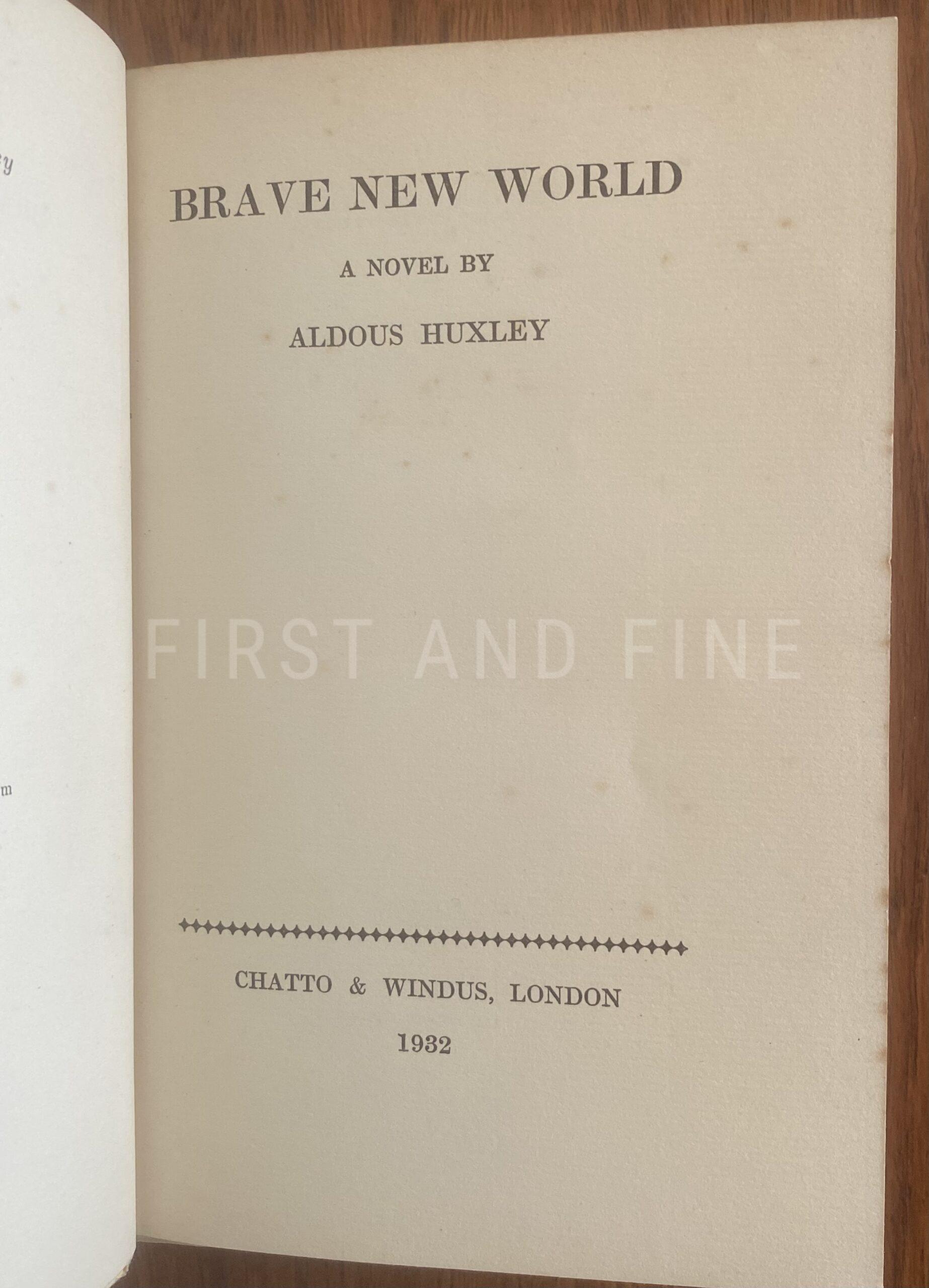 Huxley, Aldous (1932) 'Brave New World', UK first edition - Image 15