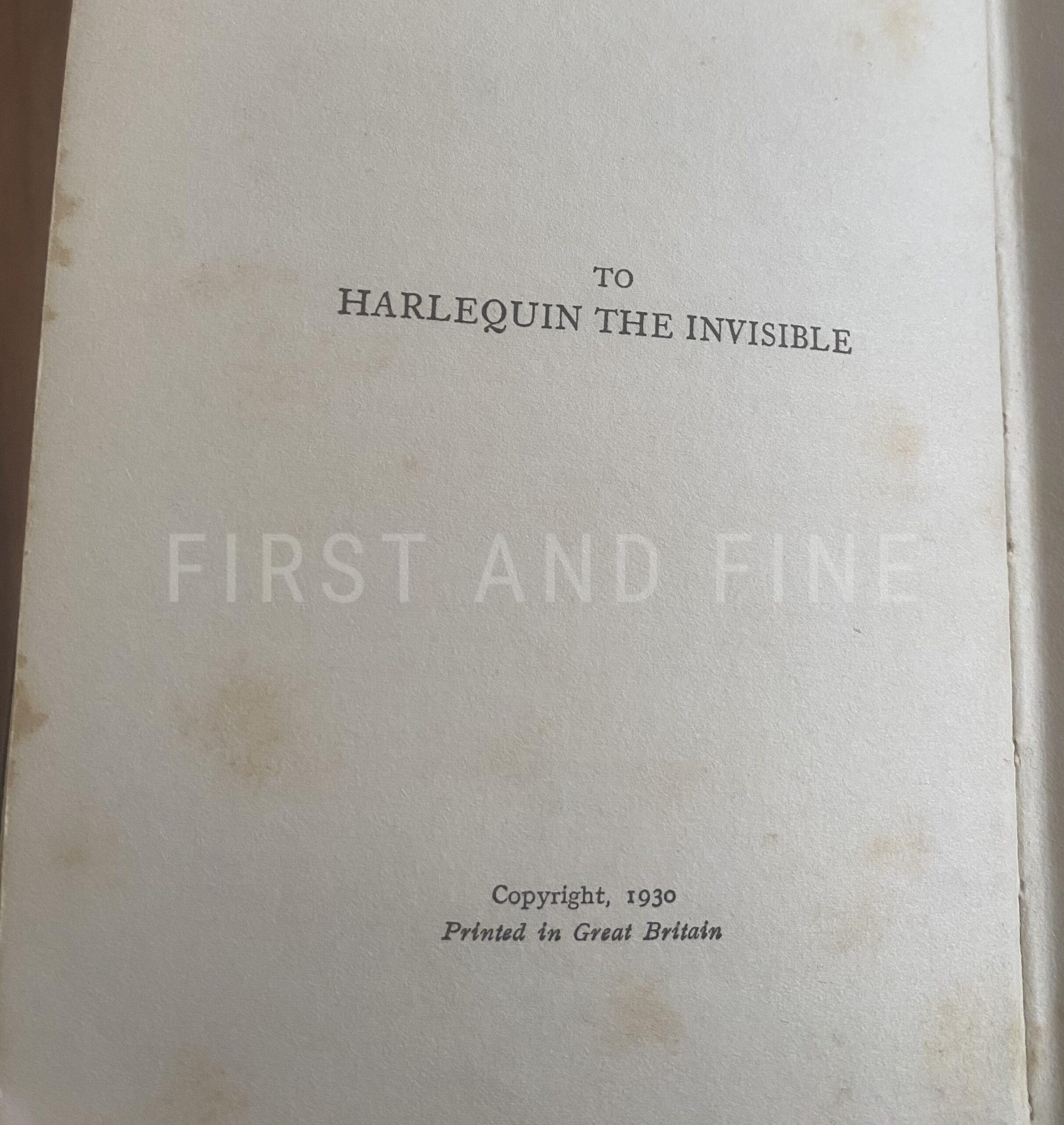 Christie, Agatha (1930) 'The Mysterious Mr Quin', UK first edition with signed bookplate - Image 3