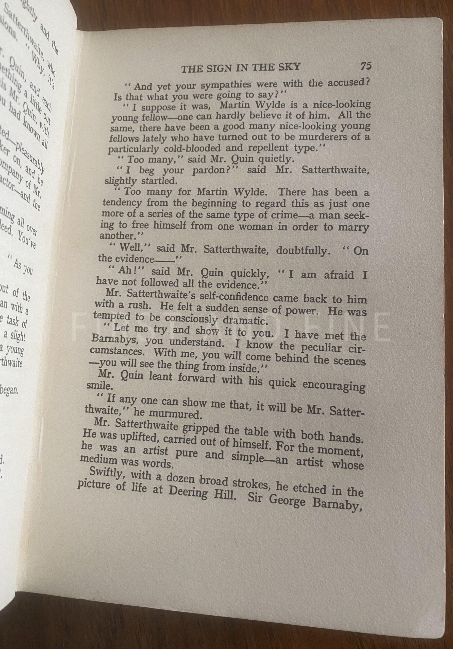 Christie, Agatha (1930) 'The Mysterious Mr Quin', UK first edition with signed bookplate - Image 11