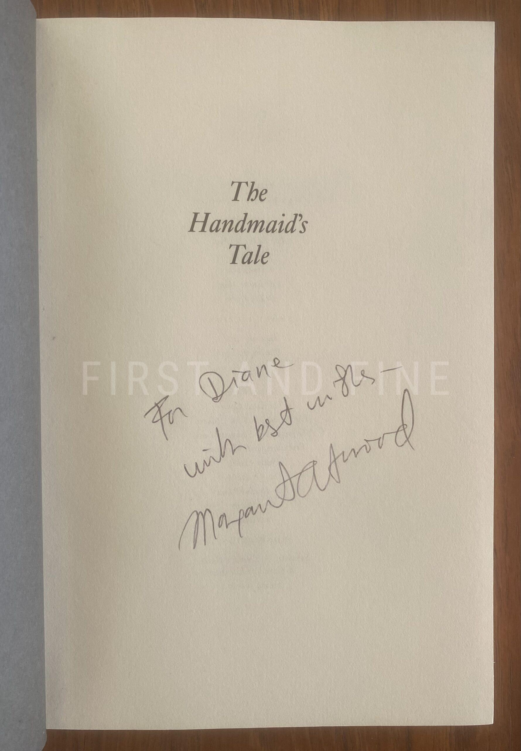 Atwood, Margaret (1986) 'The Handmaid's Tale', US signed and inscribed first edition - Image 2
