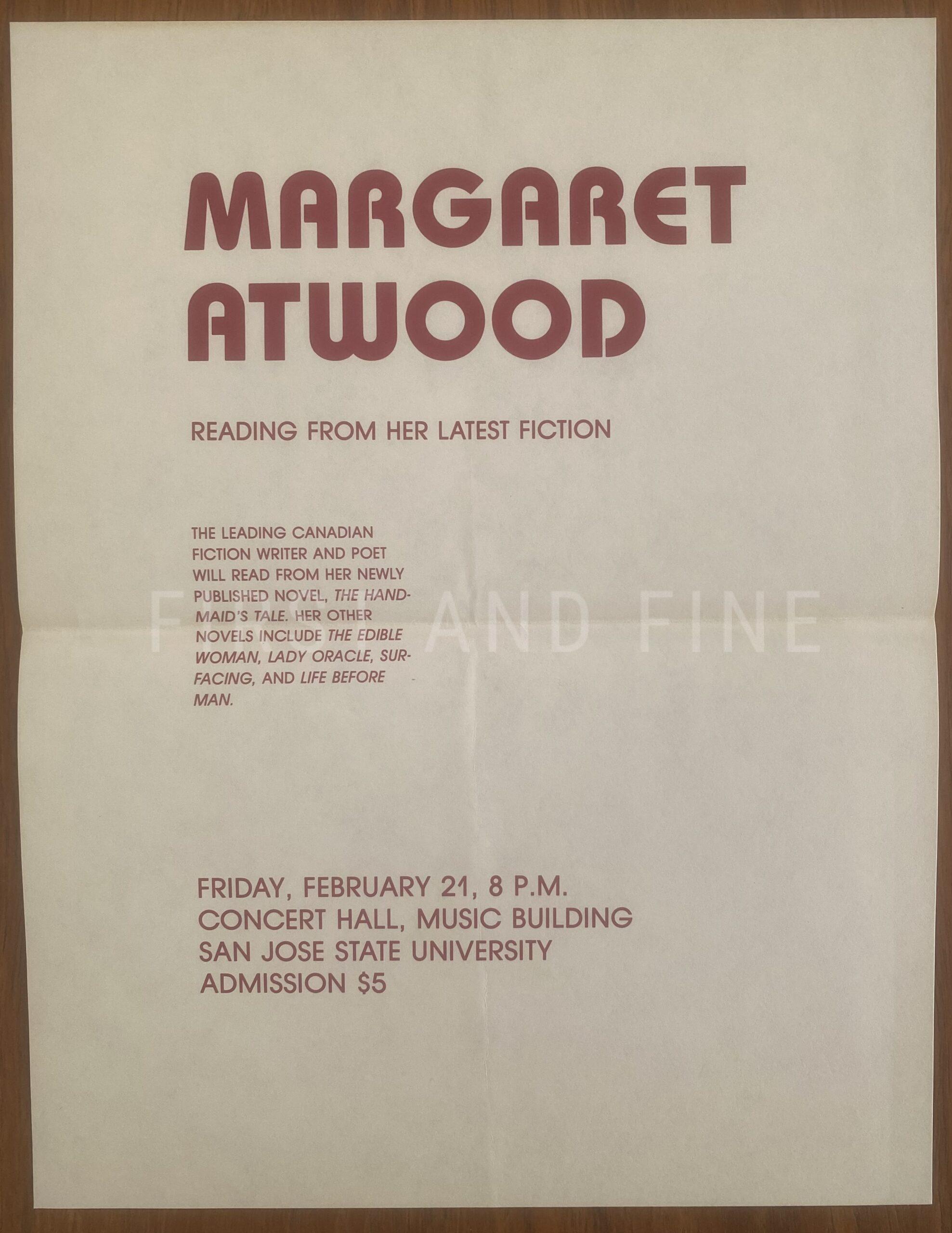 Atwood, Margaret (1986) 'The Handmaid's Tale', US signed and inscribed first edition - Image 3