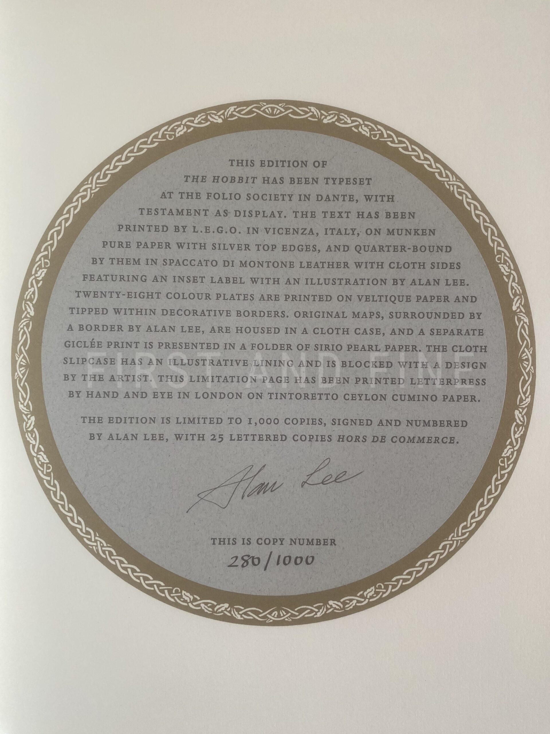 Tolkien, J.R.R. (2024) 'The Hobbit', UK illustrated limited edition, signed by Alan Lee - Image 2