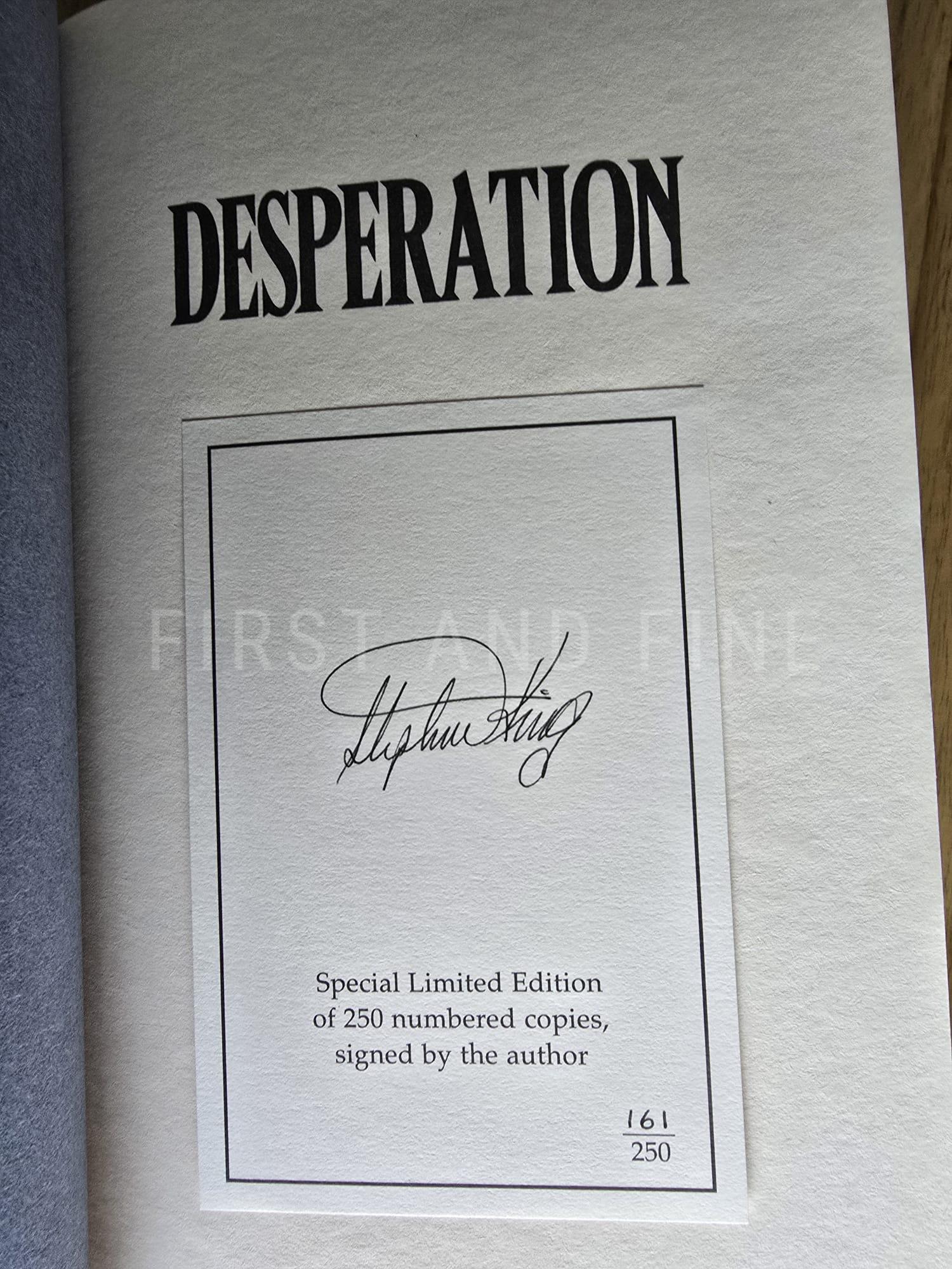 King, Stephen writing as Bachman, Richard (1995) 'Desperation' and 'Regulators', UK signed limited edition - Image 6