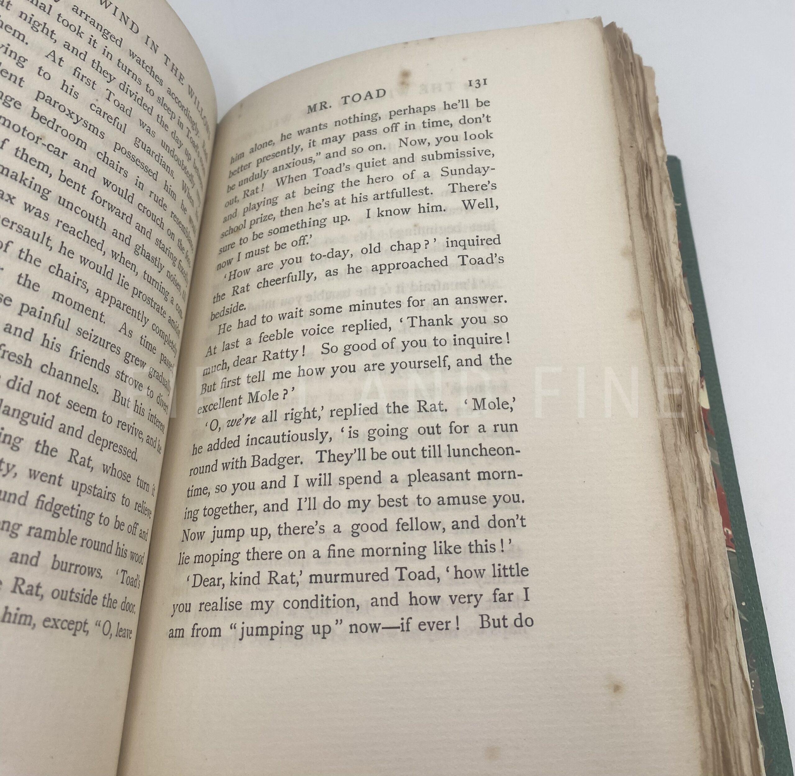 Grahame, Kenneth (1908) 'The WInd in the Willows', UK first edition beautifully rebound in full leather - Image 17