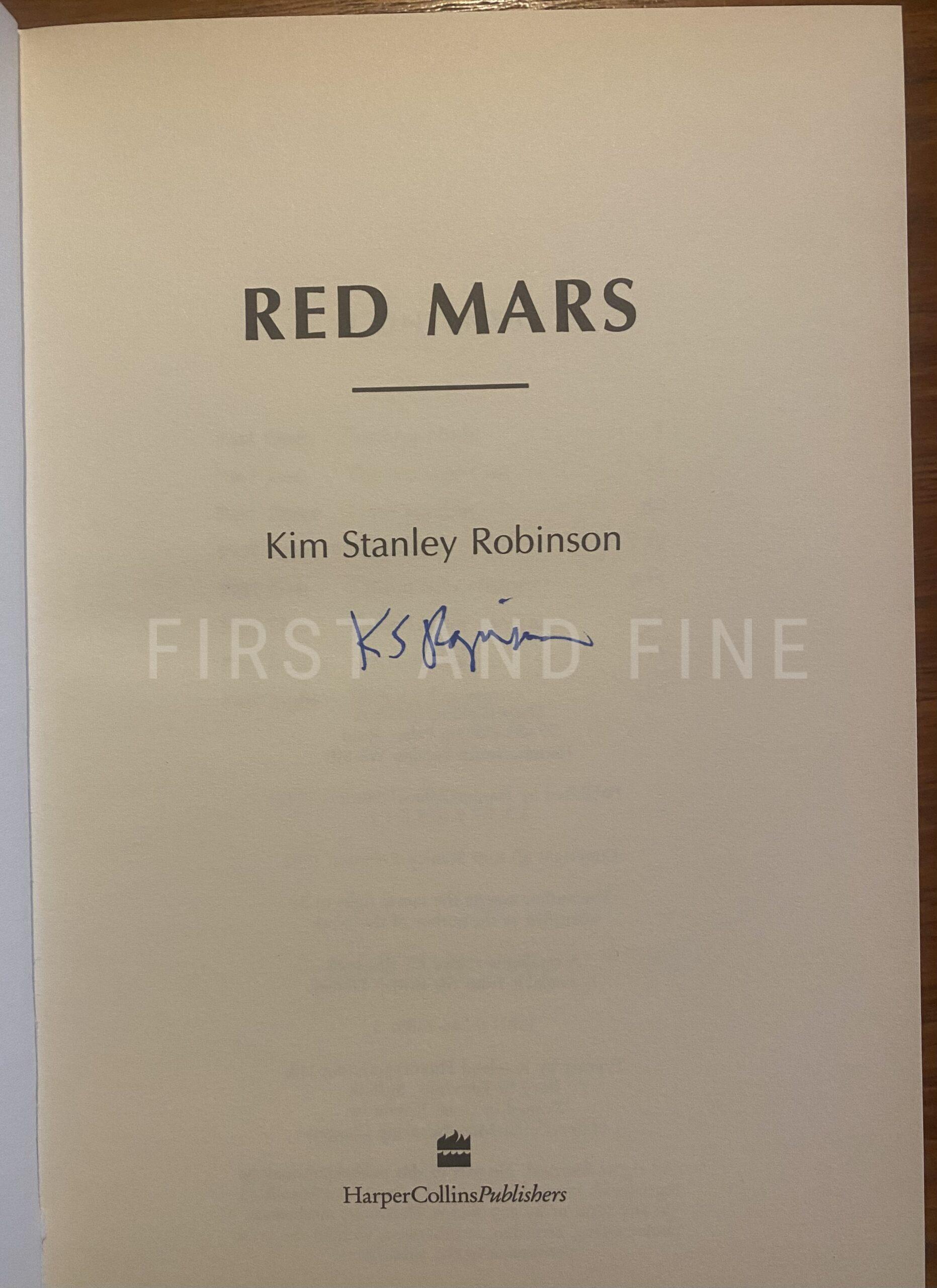 Robinson, Kim Stanley (1992) 'Red Mars', UK signed first edition - Image 2