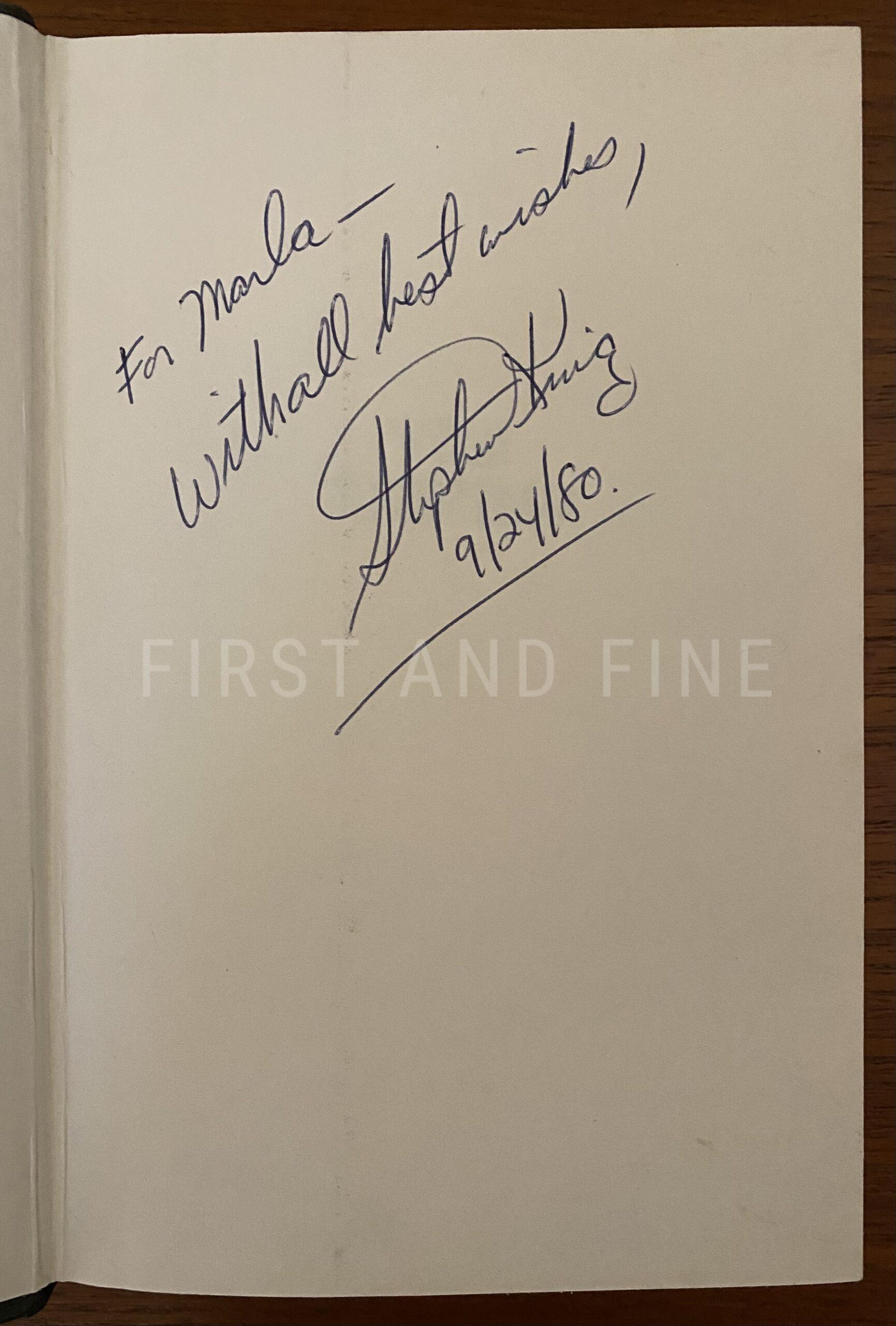King, Stephen (1977) 'The Shining', UK signed and inscribed first edition - Image 2
