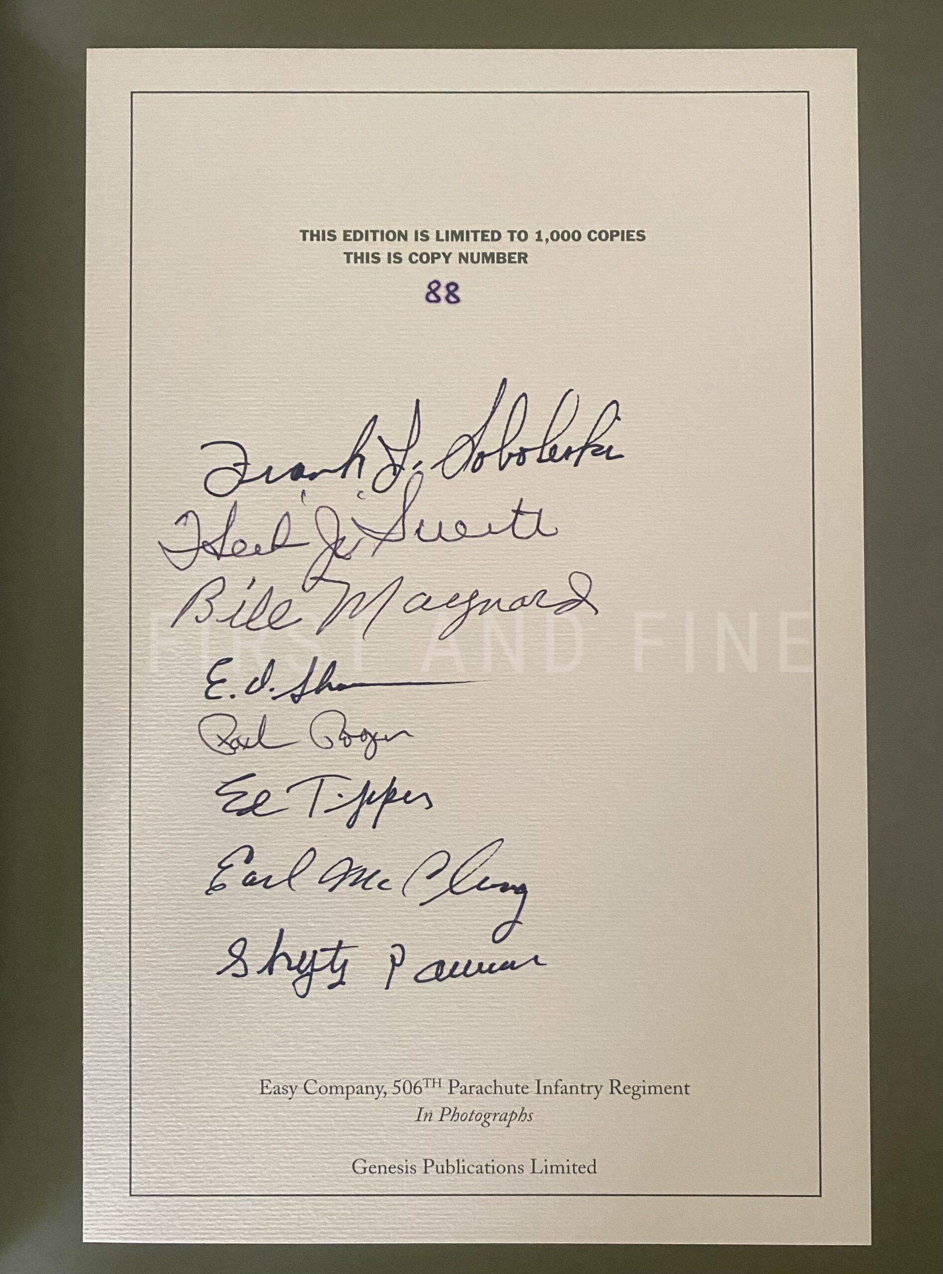 'Easy Company 506th Parachute Infantry Regiment - In Photographs', Genesis Publications signed deluxe limited edition - Image 3