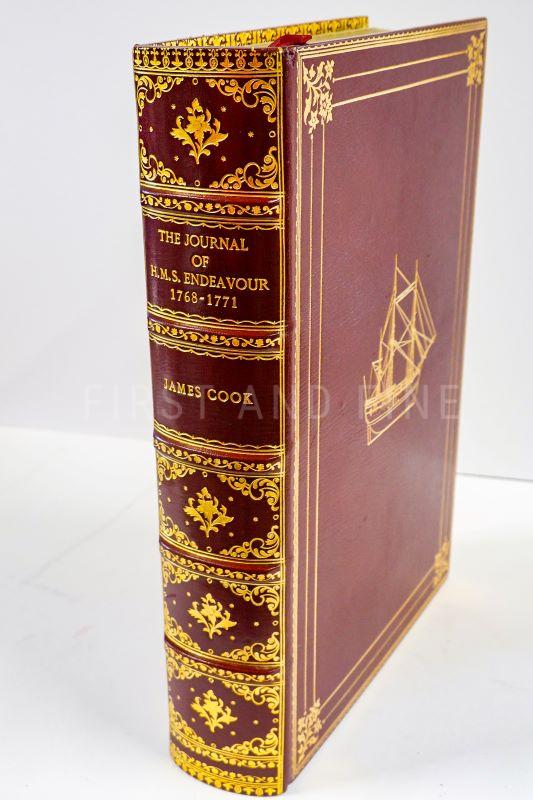 Cook, James (1977) 'The Journal of the HMS Endeavour', UK signed deluxe limited edition bound by Zaehnsdorf - Image 6