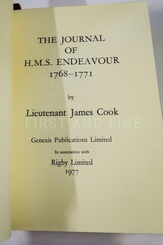 Cook, James (1977) 'The Journal of the HMS Endeavour', UK signed deluxe limited edition bound by Zaehnsdorf - Image 10