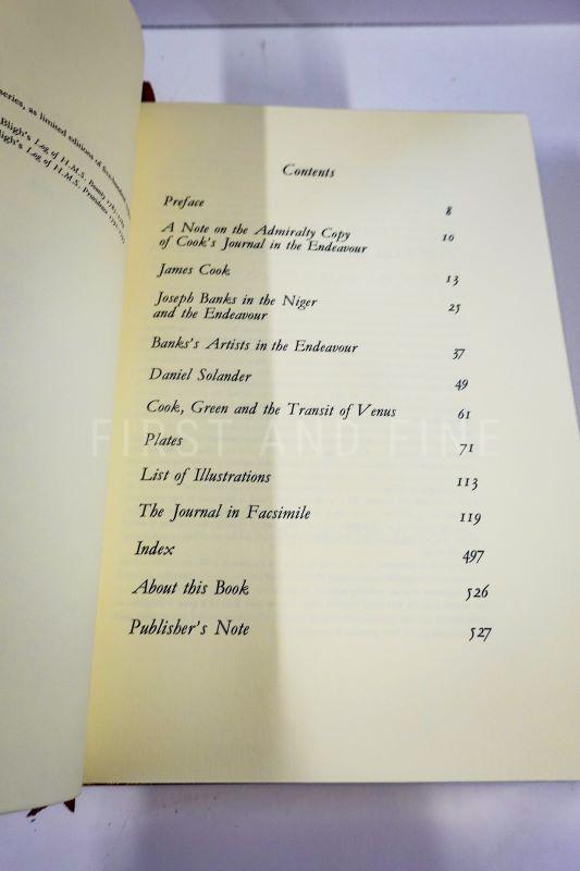 Cook, James (1977) 'The Journal of the HMS Endeavour', UK signed deluxe limited edition bound by Zaehnsdorf - Image 11