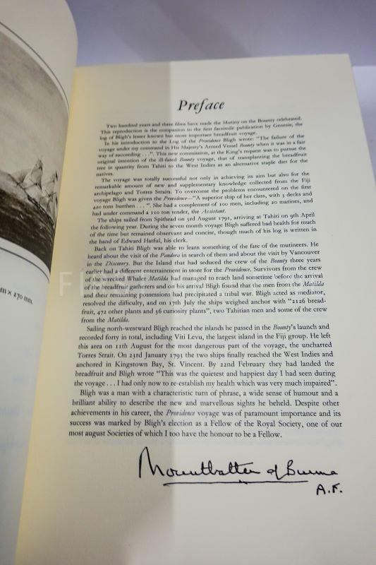 Bligh, William (1976) 'The Log of HMS Providence 1791-93', UK signed deluxe limited edition bound by Zaehnsdorf - Image 11