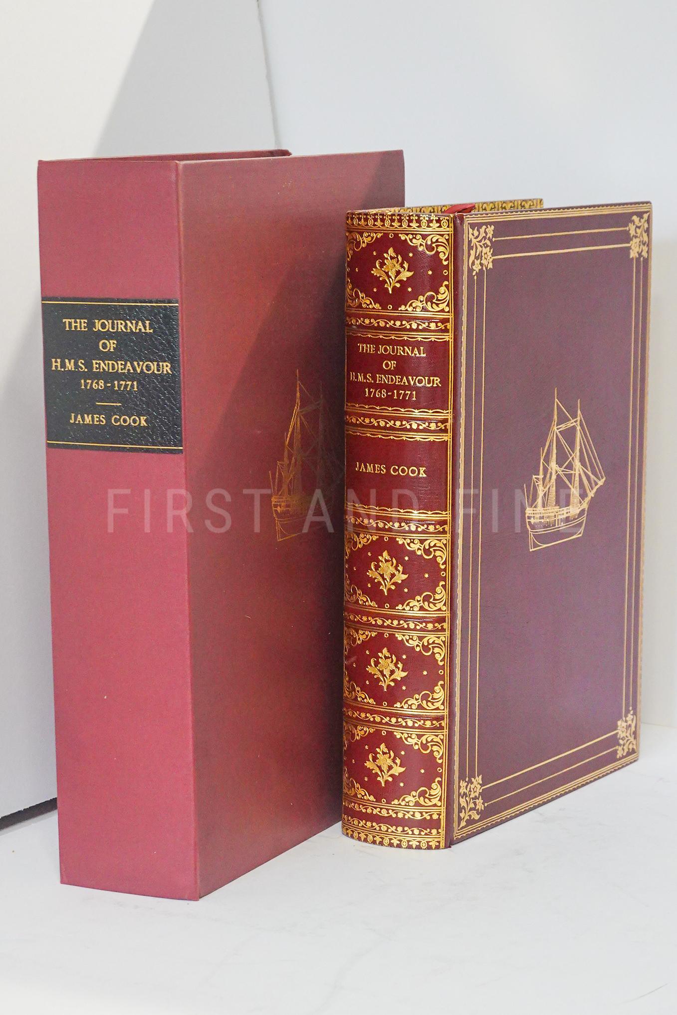 Cook, James (1977) 'The Journal of the HMS Endeavour', UK signed deluxe limited edition bound by Zaehnsdorf