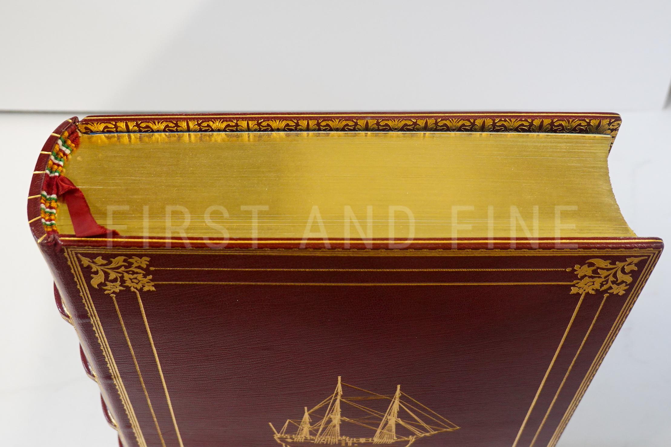 Cook, James (1977) 'The Journal of the HMS Endeavour', UK signed deluxe limited edition bound by Zaehnsdorf - Image 8