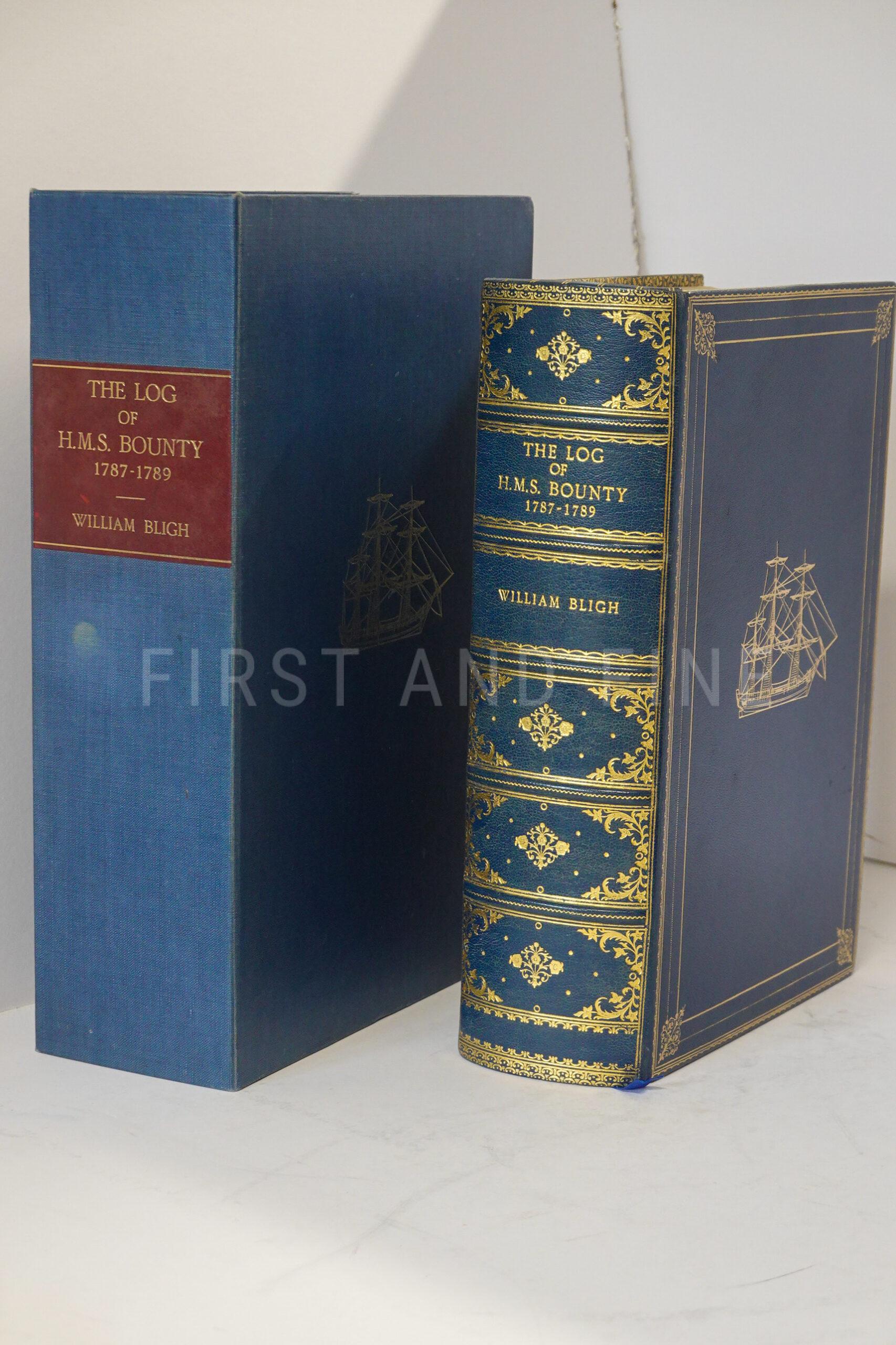 Bligh, William (1975) 'The Log of HMS Bounty 1787-89', UK signed deluxe limited edition, bound by Zaehnsdorf