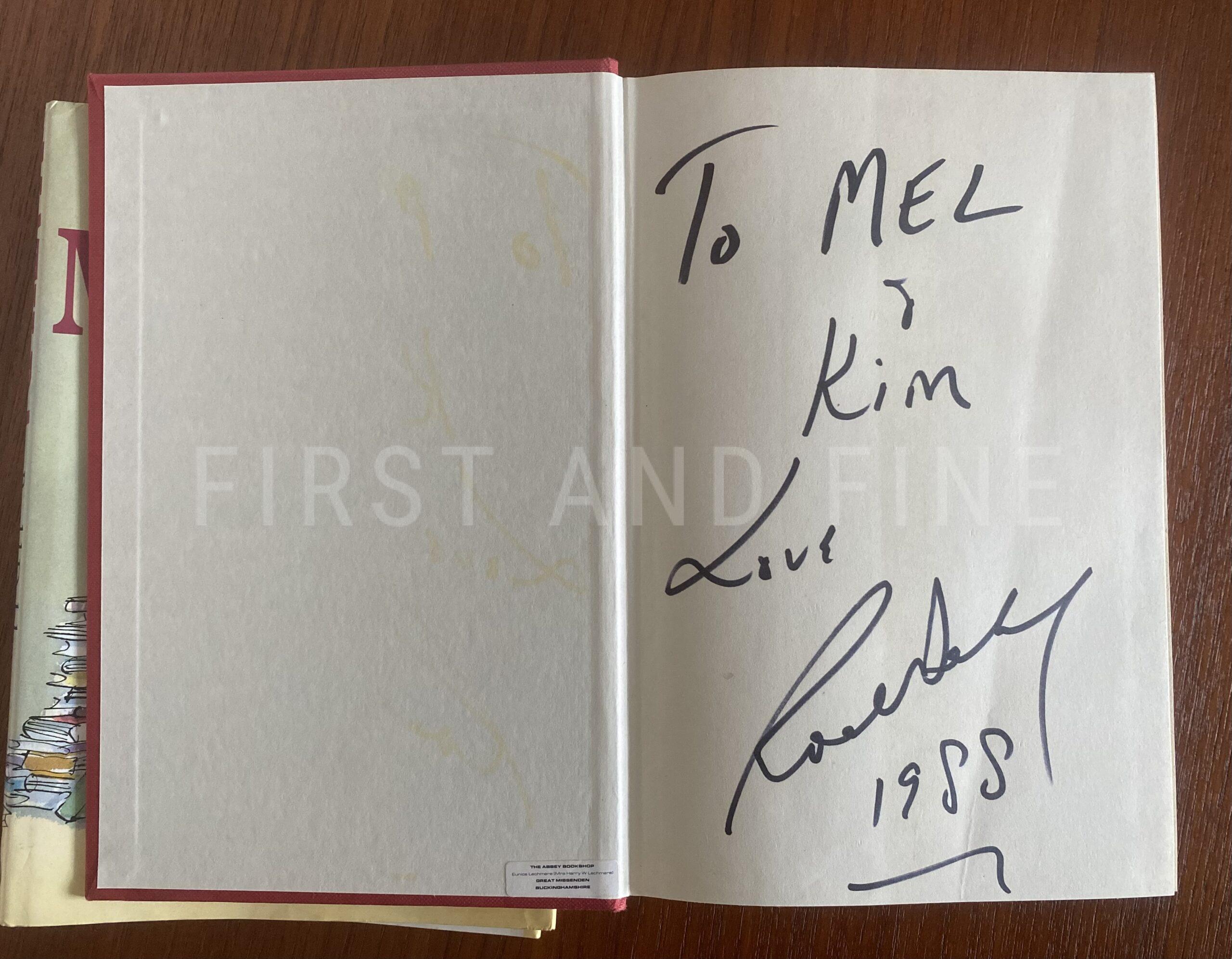 Dahl, Roald (1988) 'Matilda', UK signed and inscribed first edition - Image 2