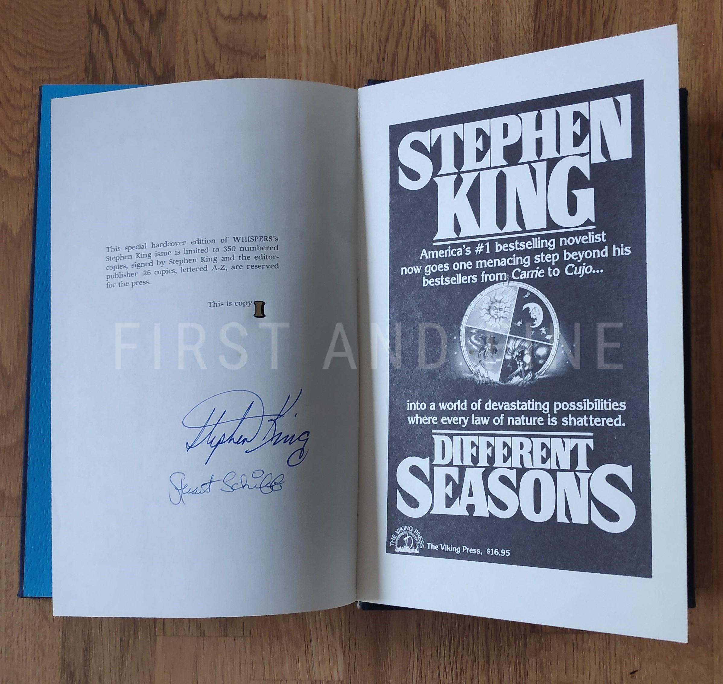 Schiff, Stuart David (editor); King, Stephen (author) (1982) 'Whispers', US signed lettered limited edition - Image 2