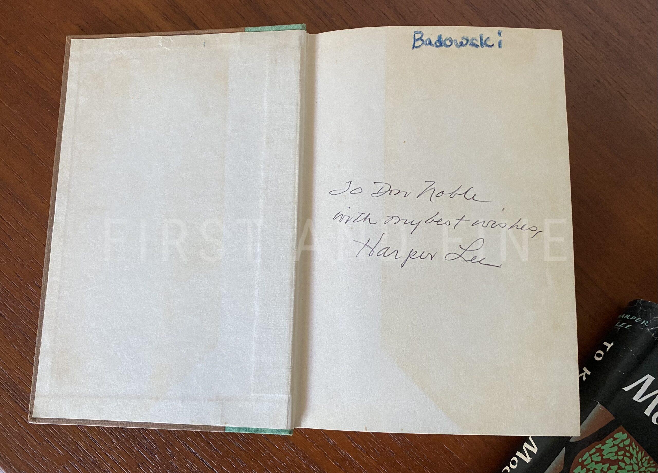 Lee, Harper (1960) 'To Kill a Mockingbird', US signed and inscribed first edition - Image 2