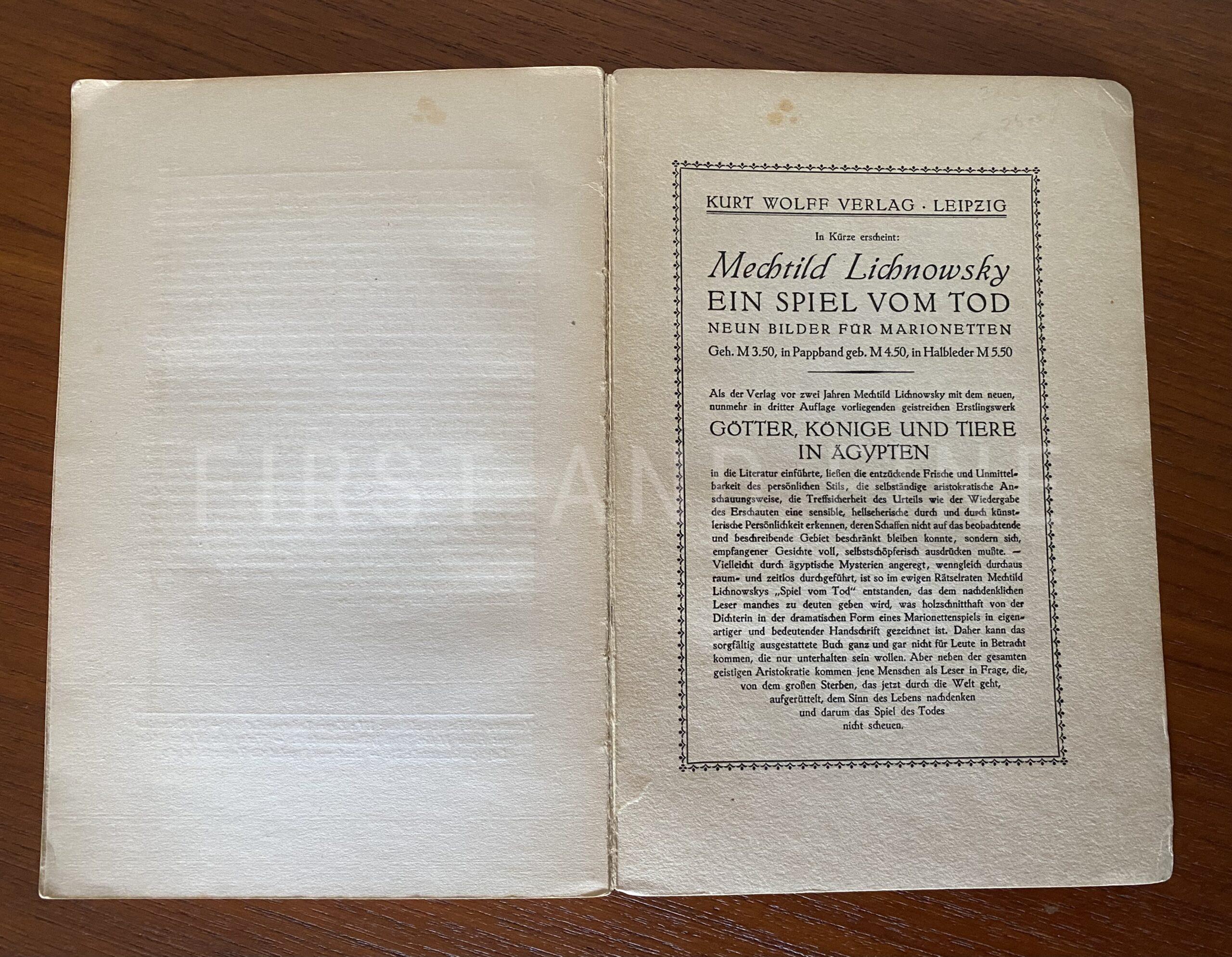 Kafka, Franz (1915) 'Die Verwandlung / Metamorphosis', true first edition/ publication in the original German language - Image 6