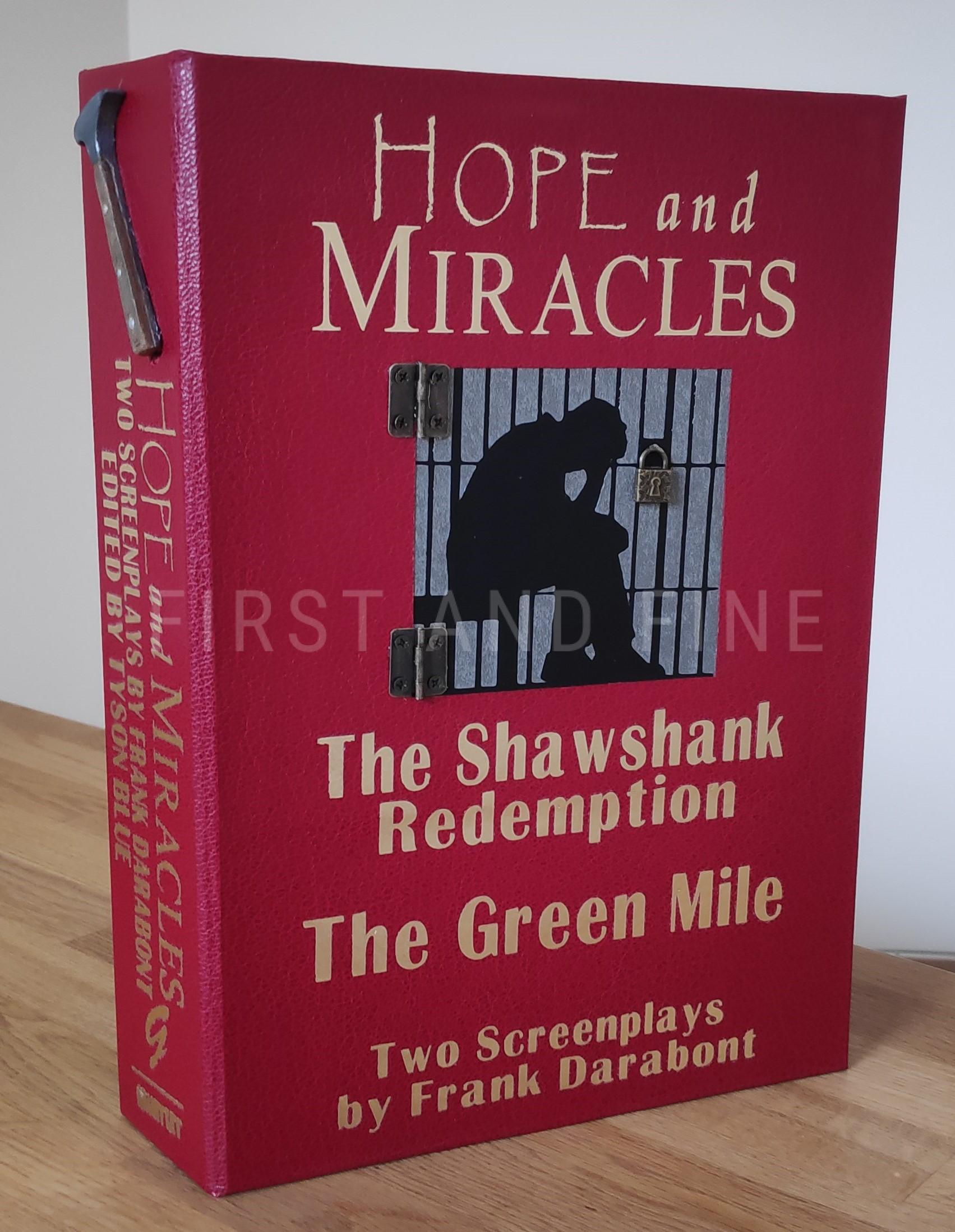 Blue, Tyson (editor) (2020) 'Hope and Miracles - Two Screenplays by Frank Darabont: The Shawshank Redemption and the Green Mile', US signed deluxe (lettered) limited edition, signed by Stephen King, Tom Hanks, Morgan Freeman and others