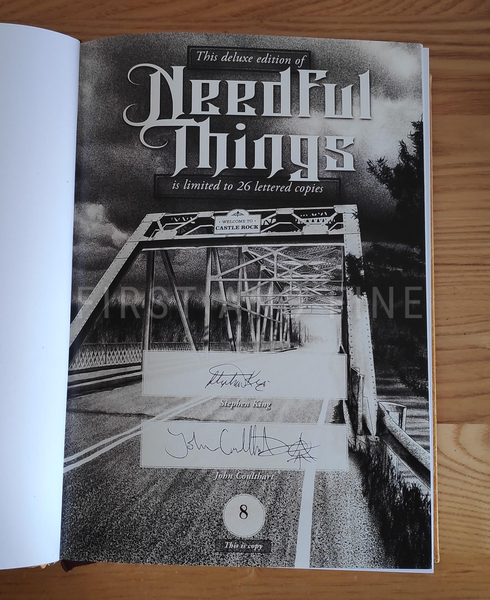 King, Stephen (2023) 'Neeful Things', UK signed deluxe limited edition - Image 2