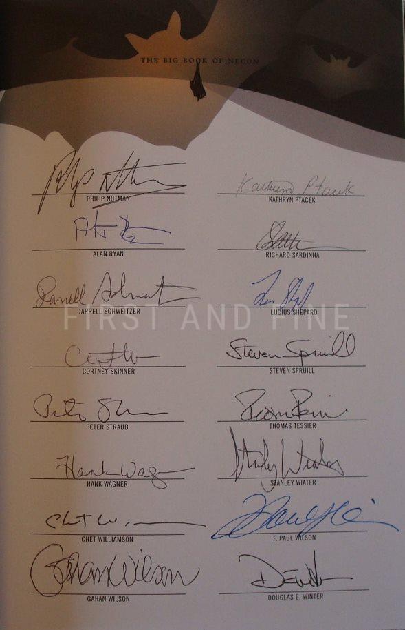 Booth, Bob (2011) 'The Big Book of Necon', US signed deluxe/ lettered limited edition, signed by Stephen King et al - Image 4