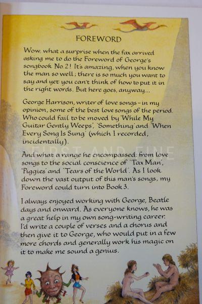 Harrison, George; West, Keith; Starr, Ringo (1992) 'Songs by George Harrison' vol 2, UK signed limited edition by Genesis Publications - Image 9