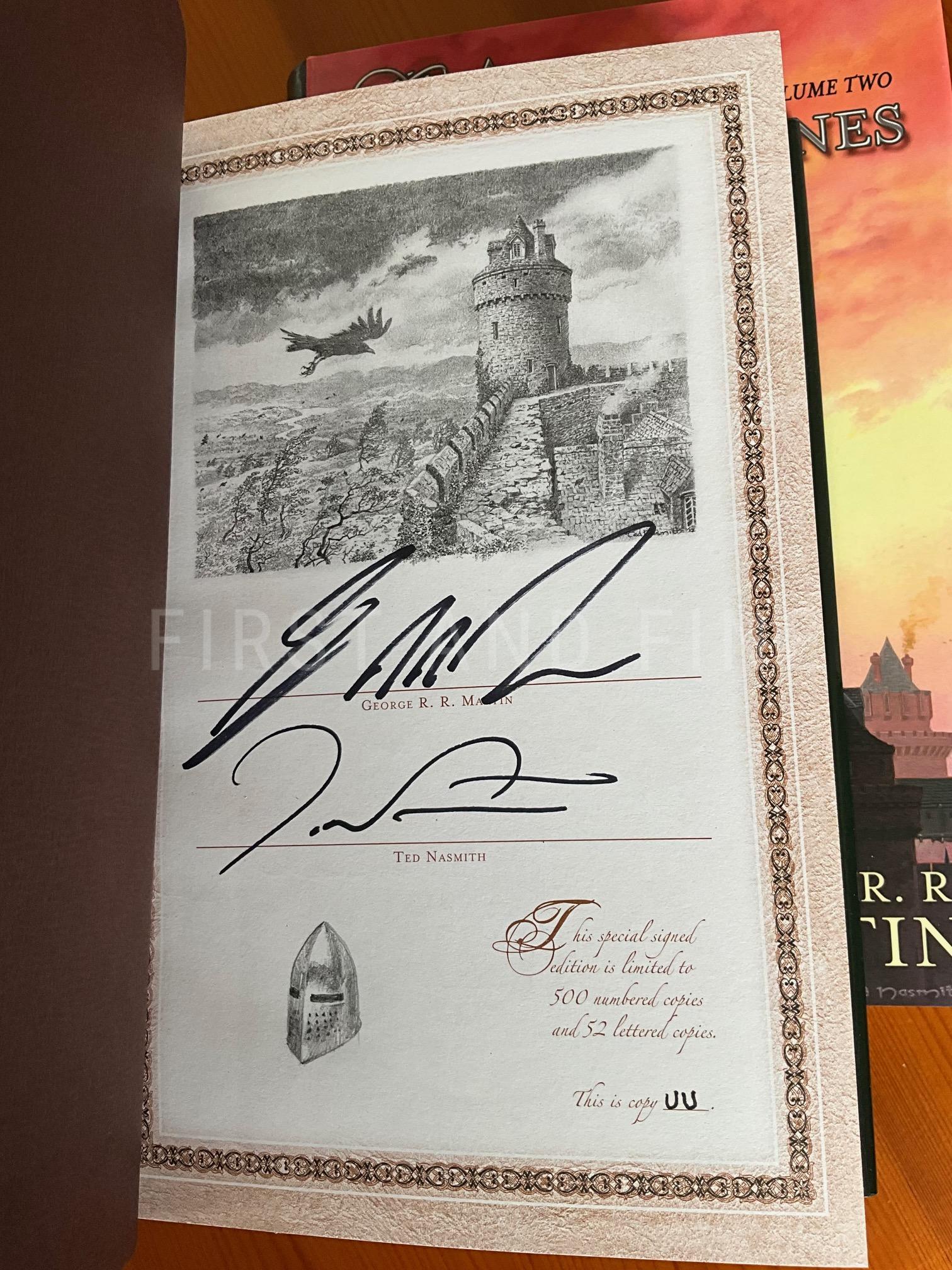 Martin, George R.R. (2014 - ongoing) 'A Song of Ice and Fire/ Game of Thrones', US signed lettered limited edition - Image 2