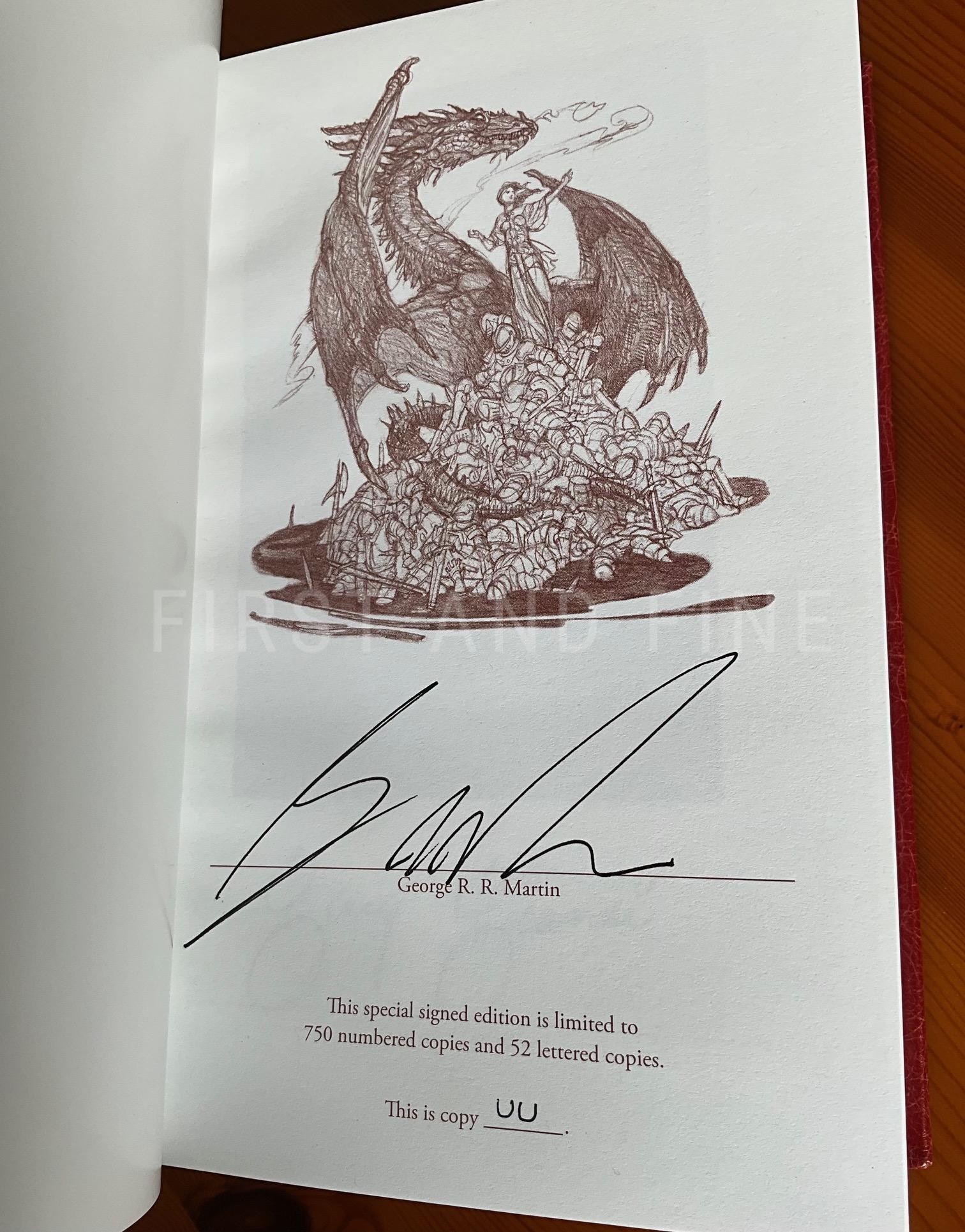 Martin, George R.R. (2014 - ongoing) 'A Song of Ice and Fire/ Game of Thrones', US signed lettered limited edition - Image 5