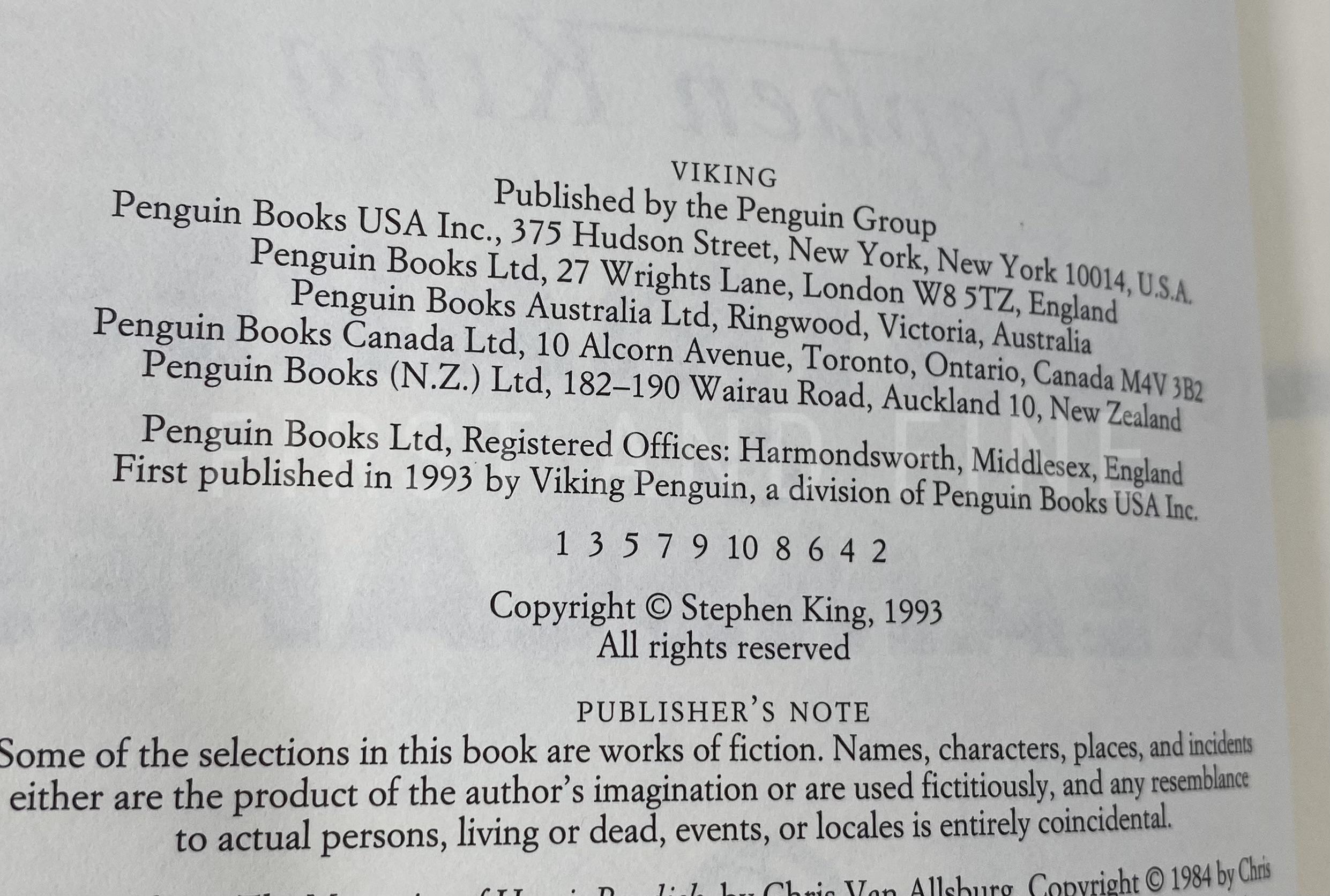 King, Stephen (1993) 'Nightmares and Dreamscapes', US signed and inscribed first edition - Image 3