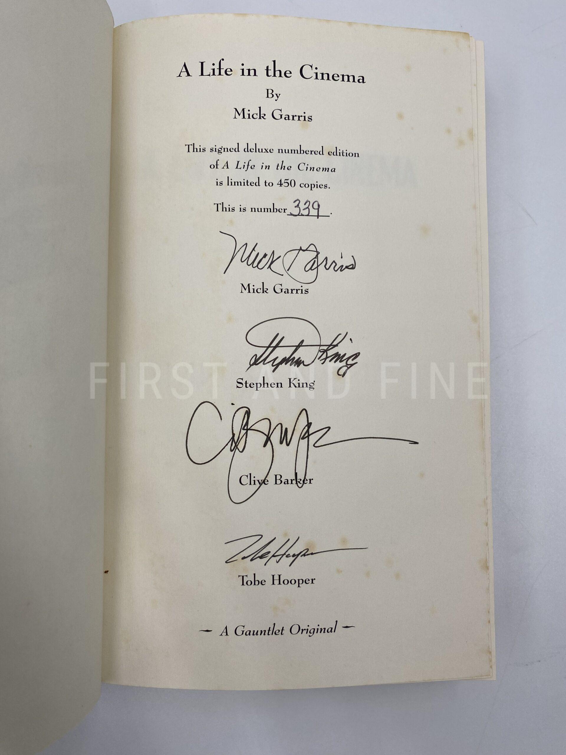 Garris, Mick (ed); King, Stephen (author et al.) 'A Life in the Cinema', US signed limited edition - Image 2