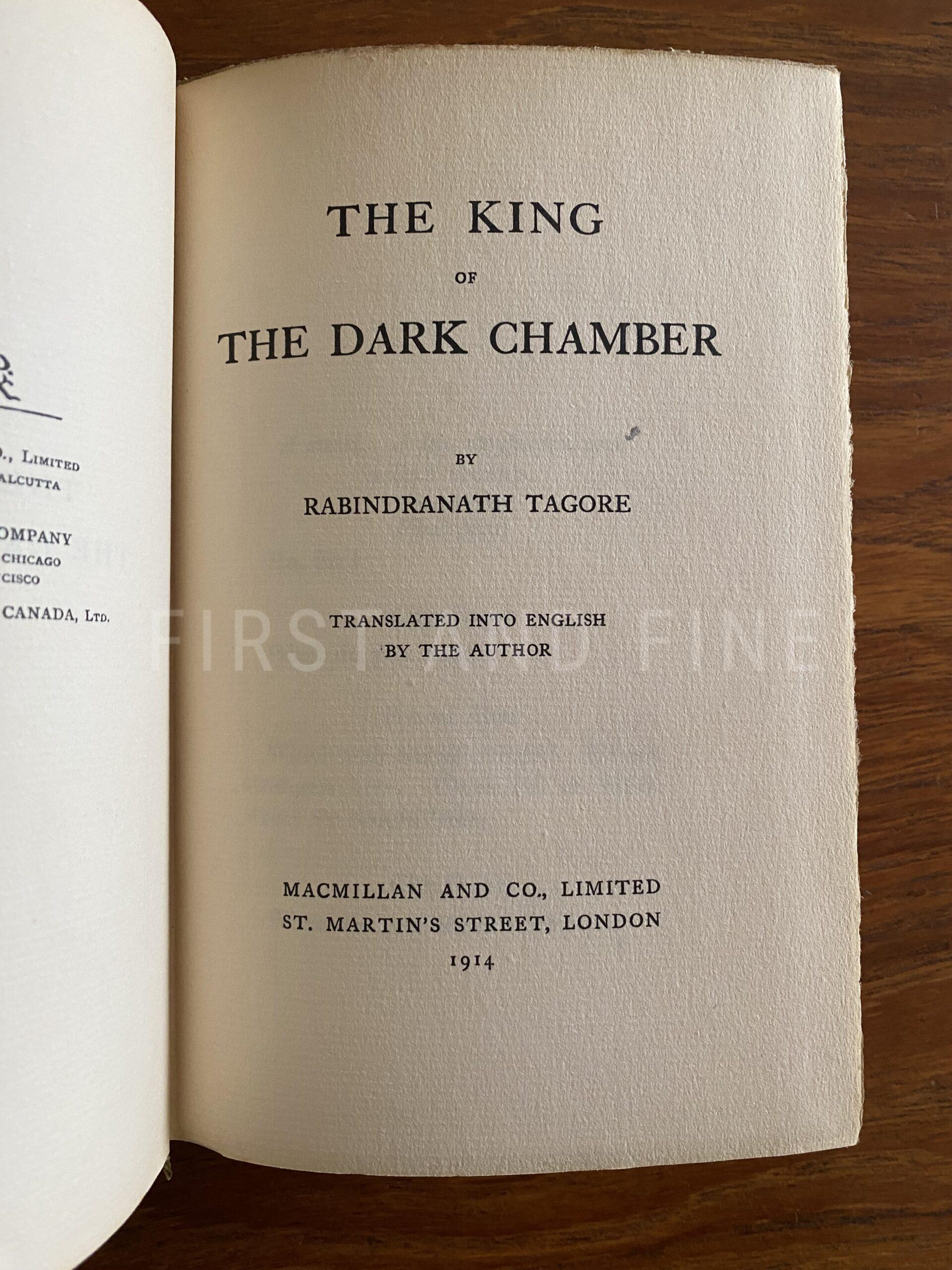 Tagore, Rabindranath (1914) 'The King of the Dark Chamber', UK first edition - Image 2