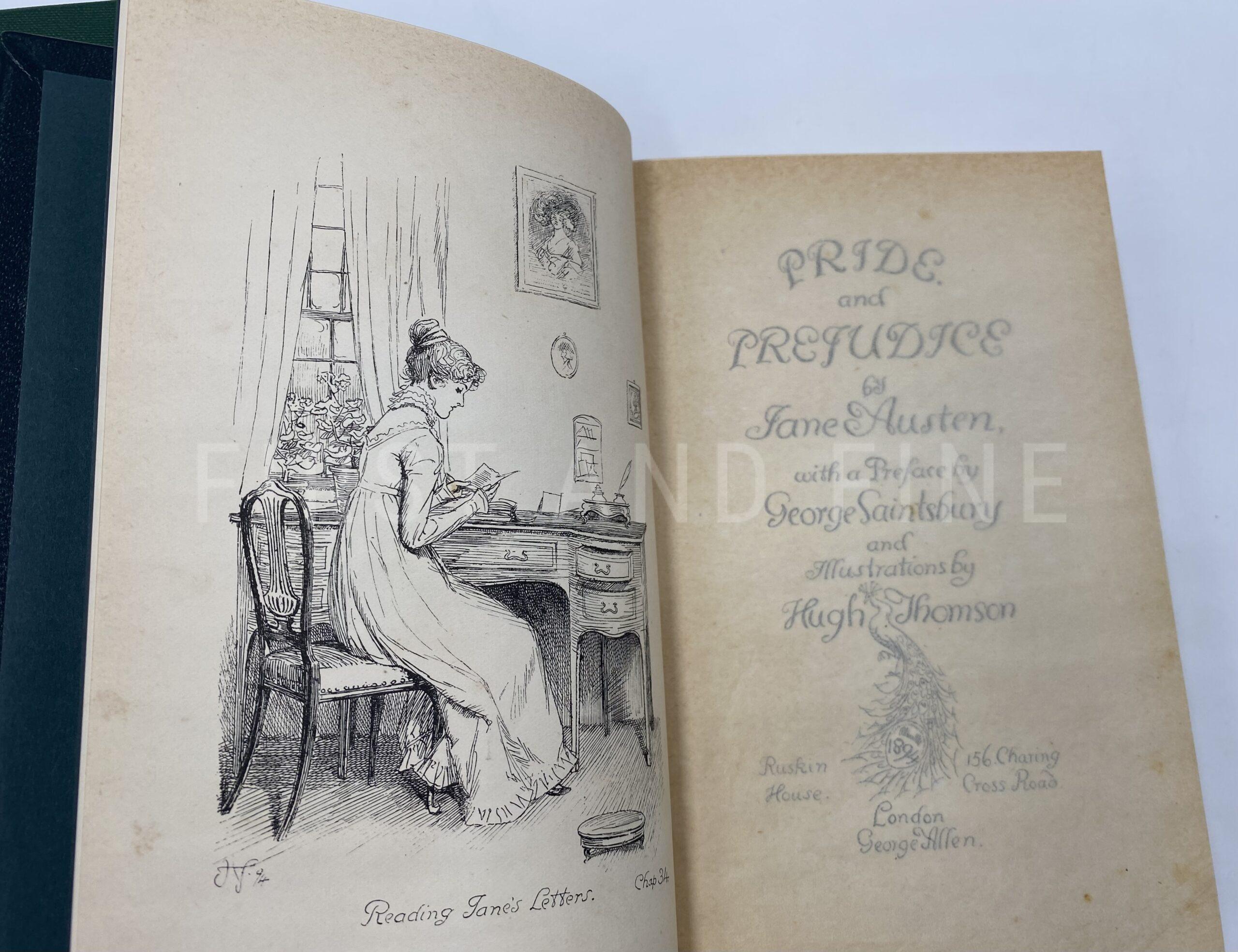 Jane Austen (1894) ‘Pride and Prejudice‘, UK Peacock first edition - Image 5