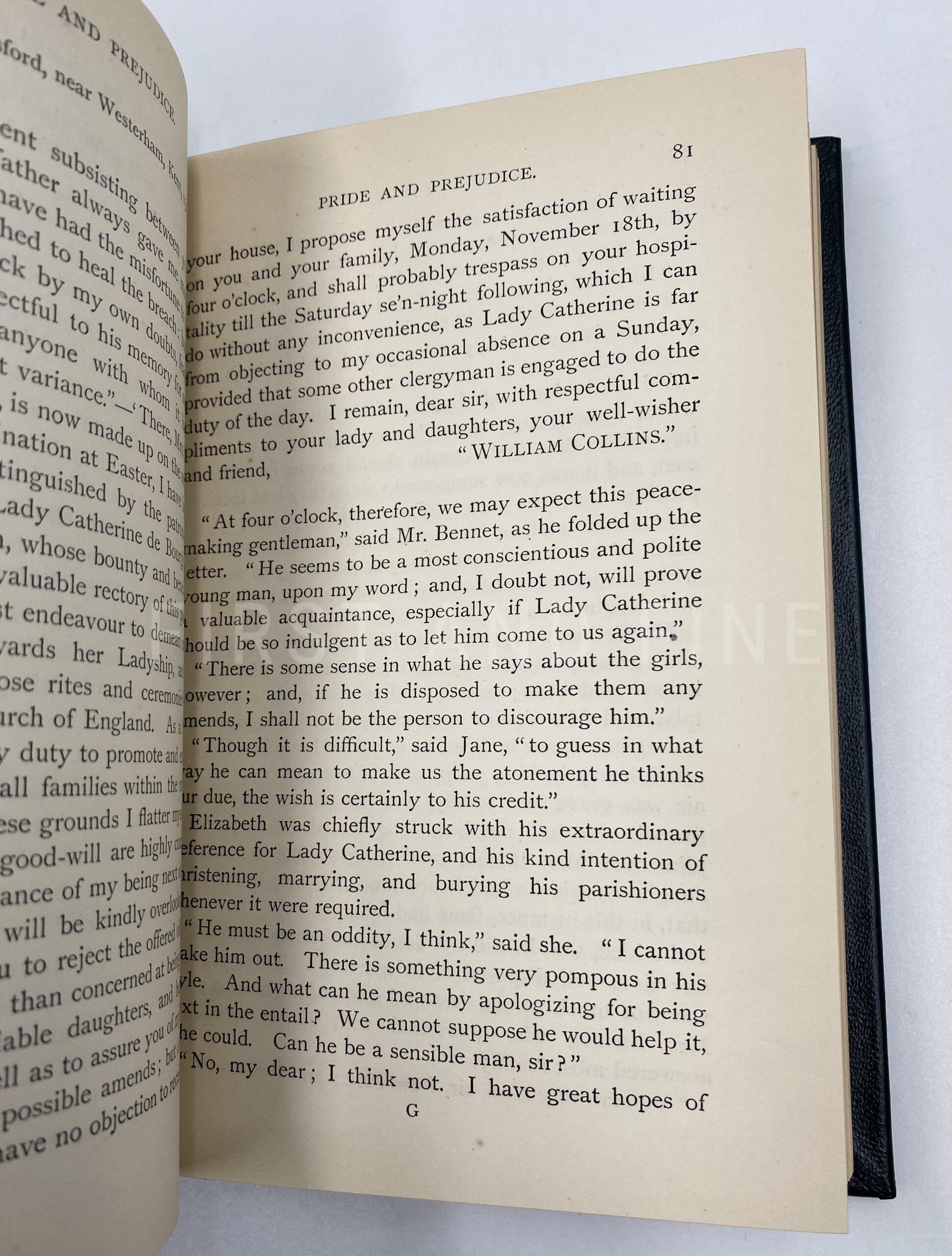 Jane Austen (1894) ‘Pride and Prejudice‘, UK Peacock first edition - Image 9