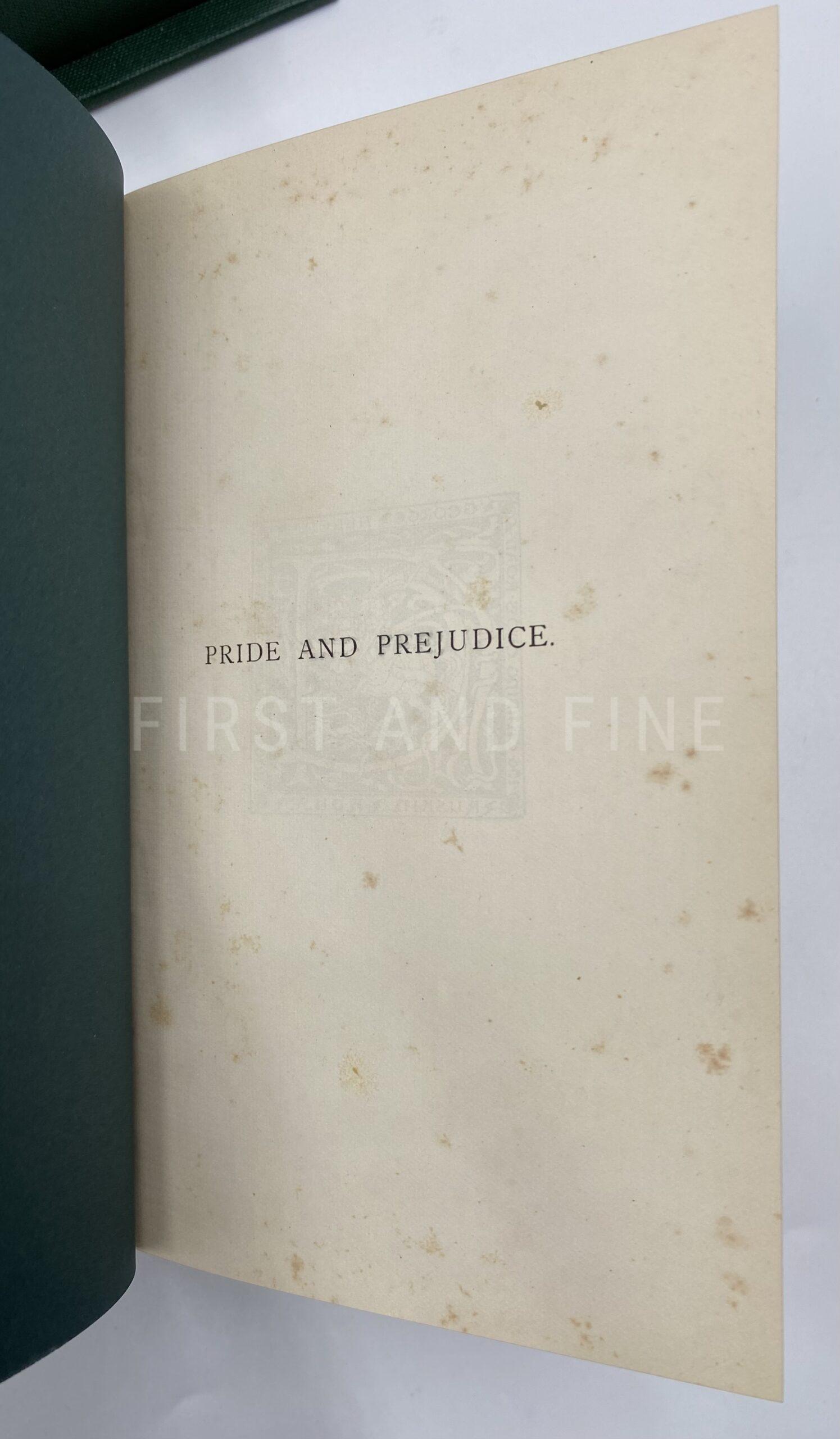 Jane Austen (1894) ‘Pride and Prejudice‘, UK Peacock first edition - Image 6