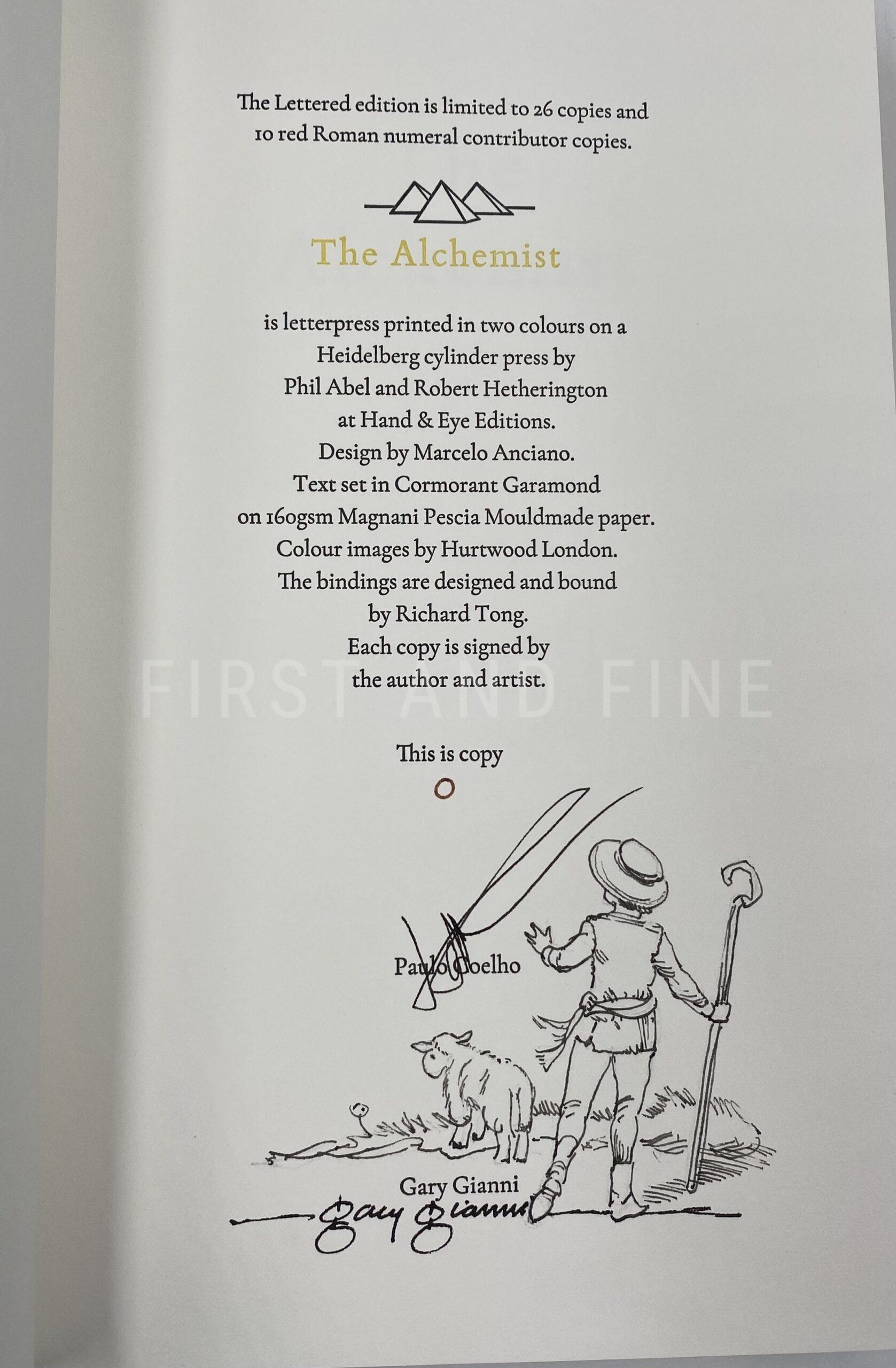Coelho, Paolo (2025) 'The Alchemist', UK signed deluxe limited edition - Image 2