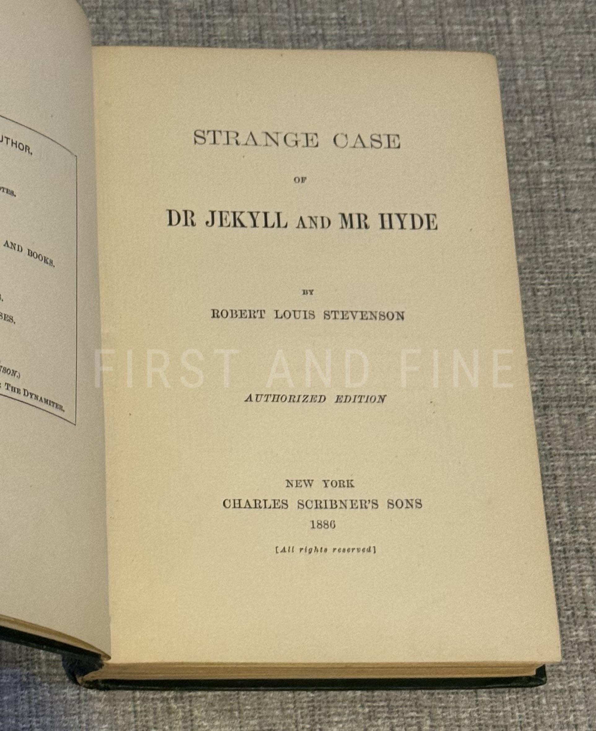 Stevenson, Robert Louis (1886) 'The Strange Case of Dr. Jekyll and Mr. Hyde', US first edition - Image 2