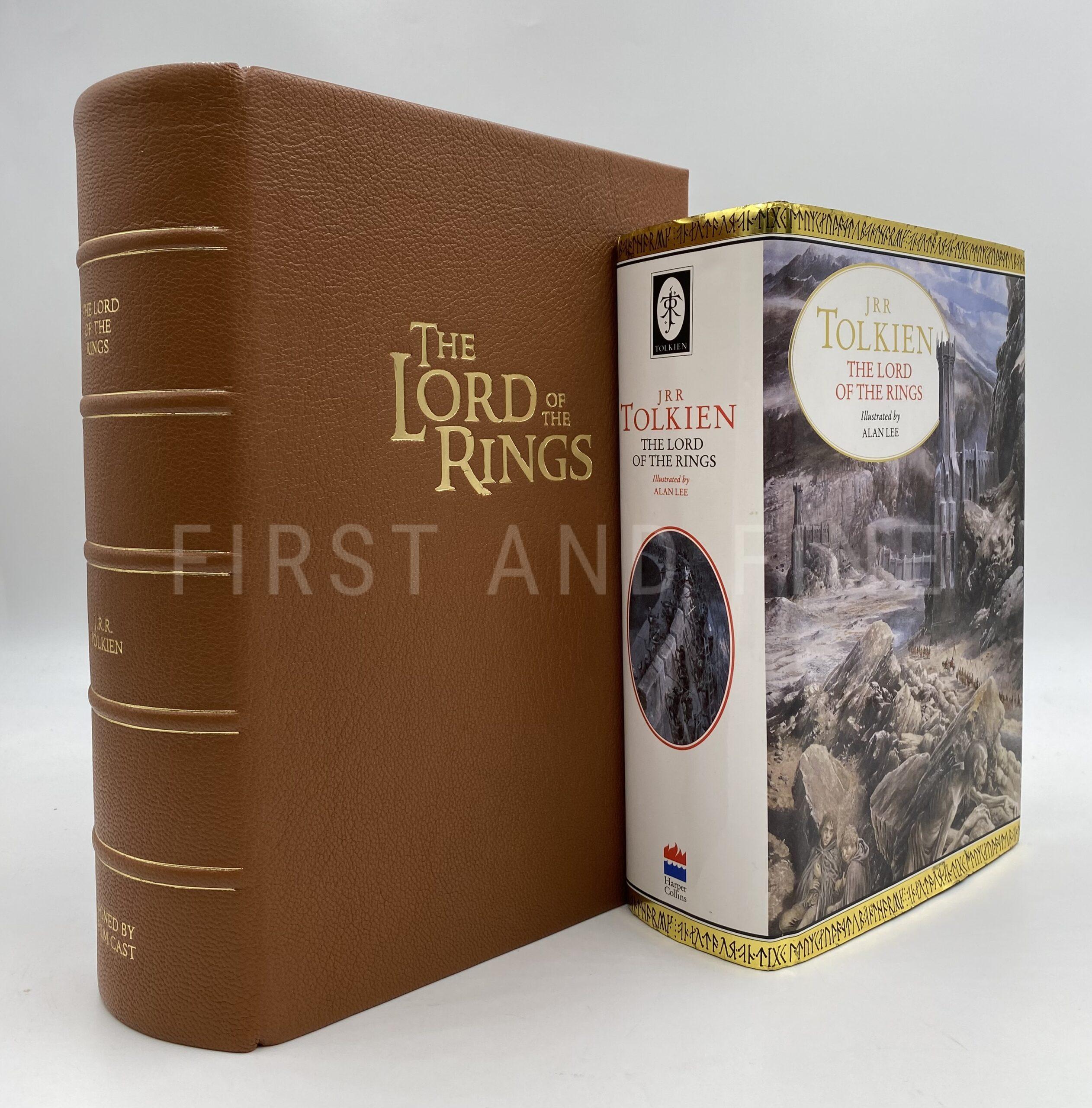 Tolkien, J.R.R. (1991) 'The Lord of the Rings', UK illustrated edition, association copy signed by the major film cast and production team with original drawing by Alan Lee