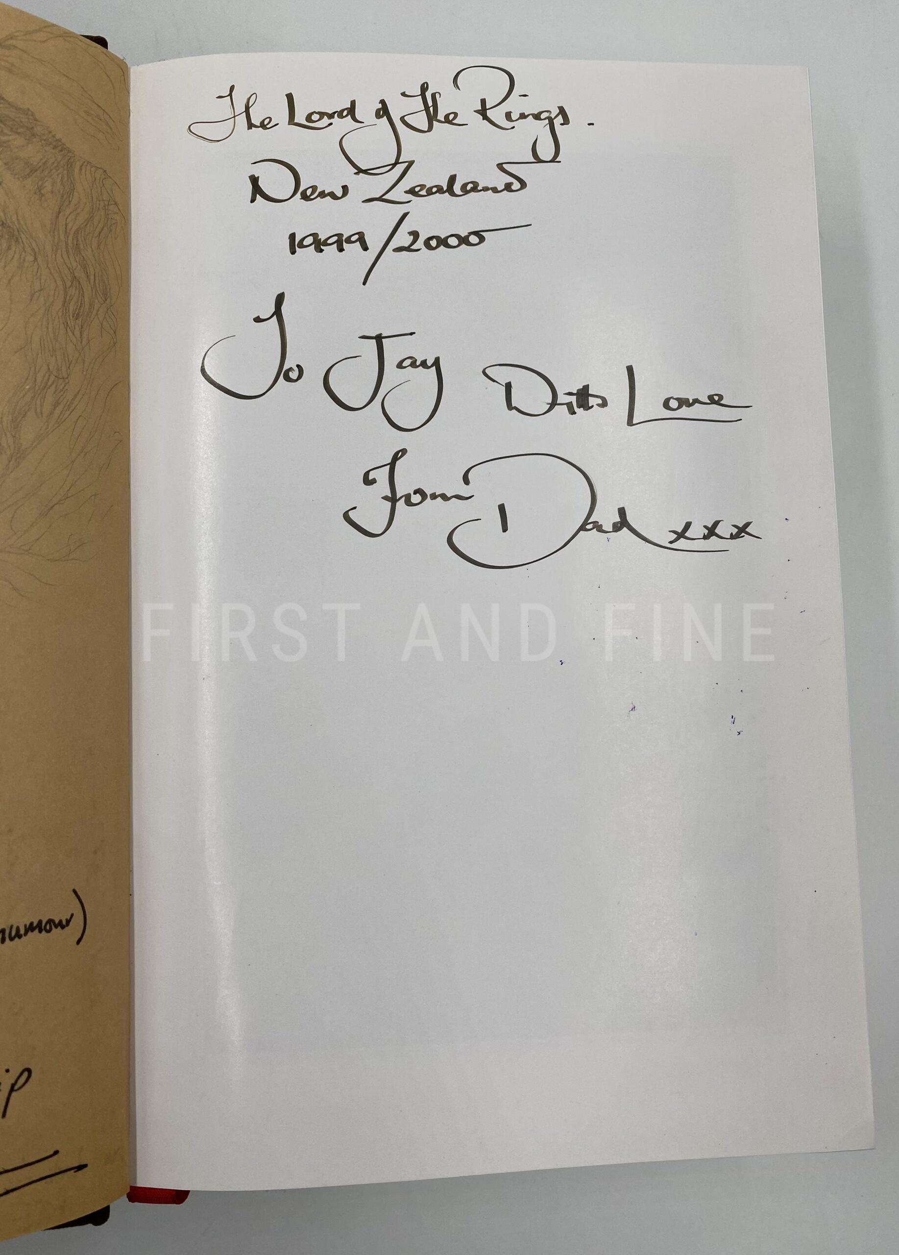 Tolkien, J.R.R. (1991) 'The Lord of the Rings', UK illustrated edition, association copy signed by the major film cast and production team with original drawing by Alan Lee - Image 4
