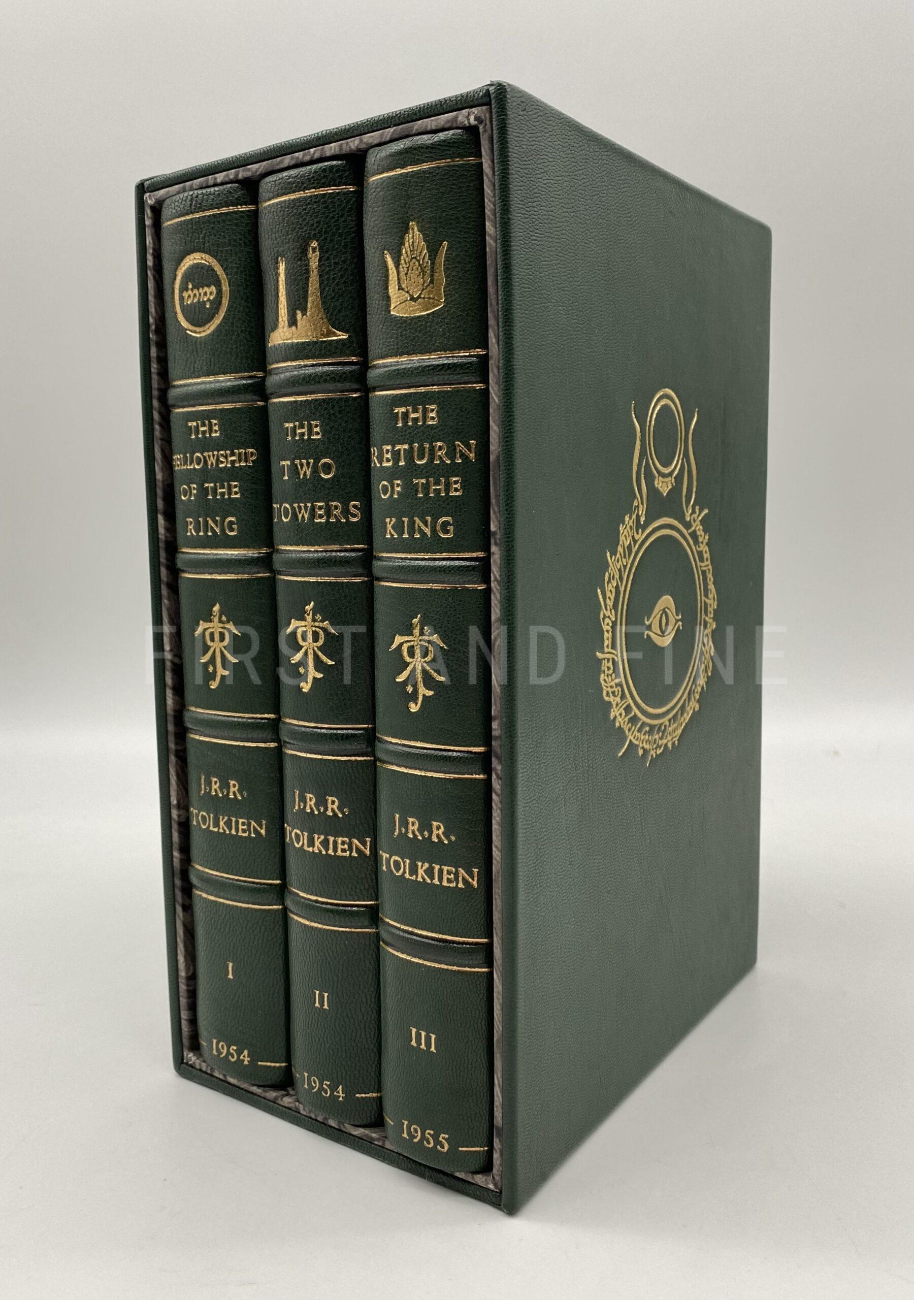 Tolkien, J.R.R. (1954-55) 'The Lord of the Rings', UK first edition set rebound in full leather