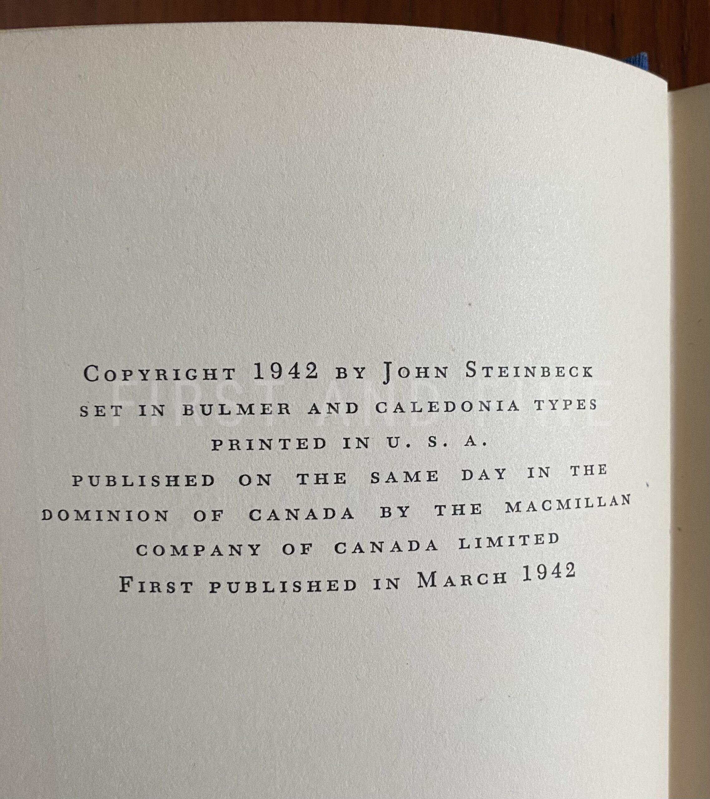 Steinbeck, John (1942) 'The Moon is Down', US signed and inscribed first edition - associastion copy inscribed to Hollywood legend Spencer Tracy - Image 3