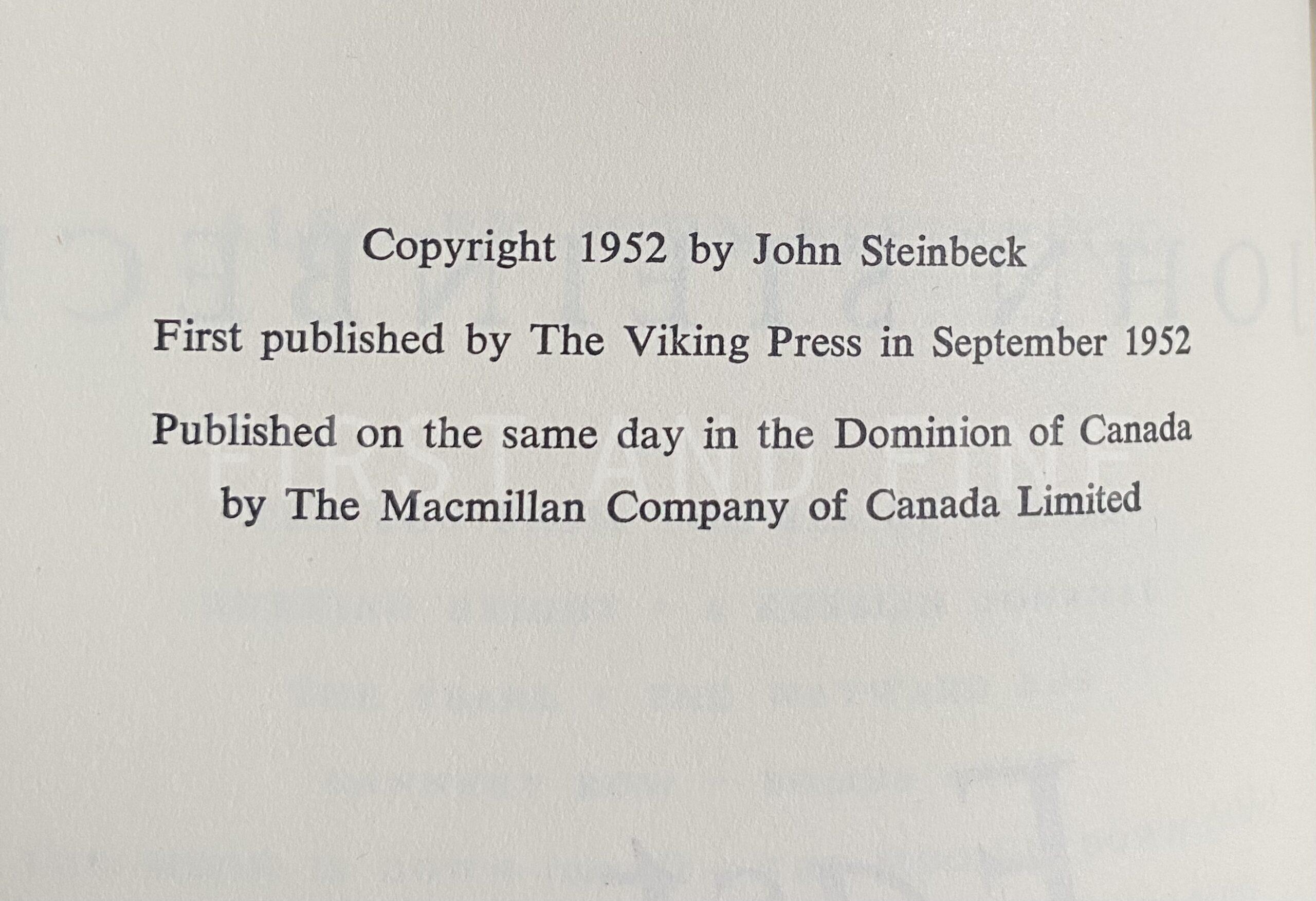 Steinbeck, John (1952) 'East of Eden', US signed limited edition - Image 3