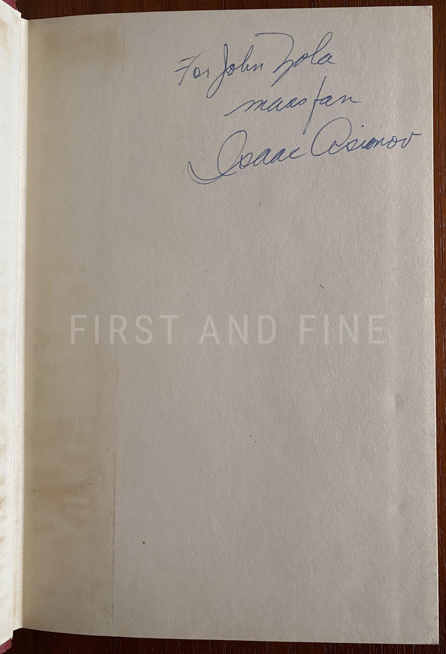 Asimov, Isaac (1951-53) 'Foundation' trilogy, complete US signed and inscribed first edition, first impression set - Image 4