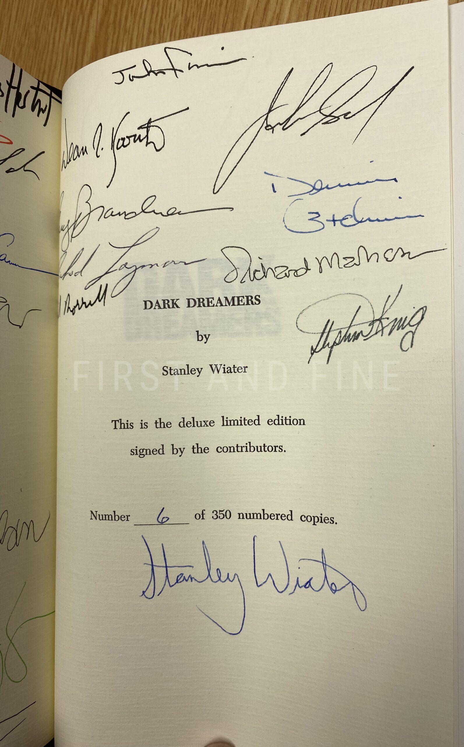 King, Stephen et al. (1990) 'Dark Dreamers', US signed limited edition with low limitation number - Image 2